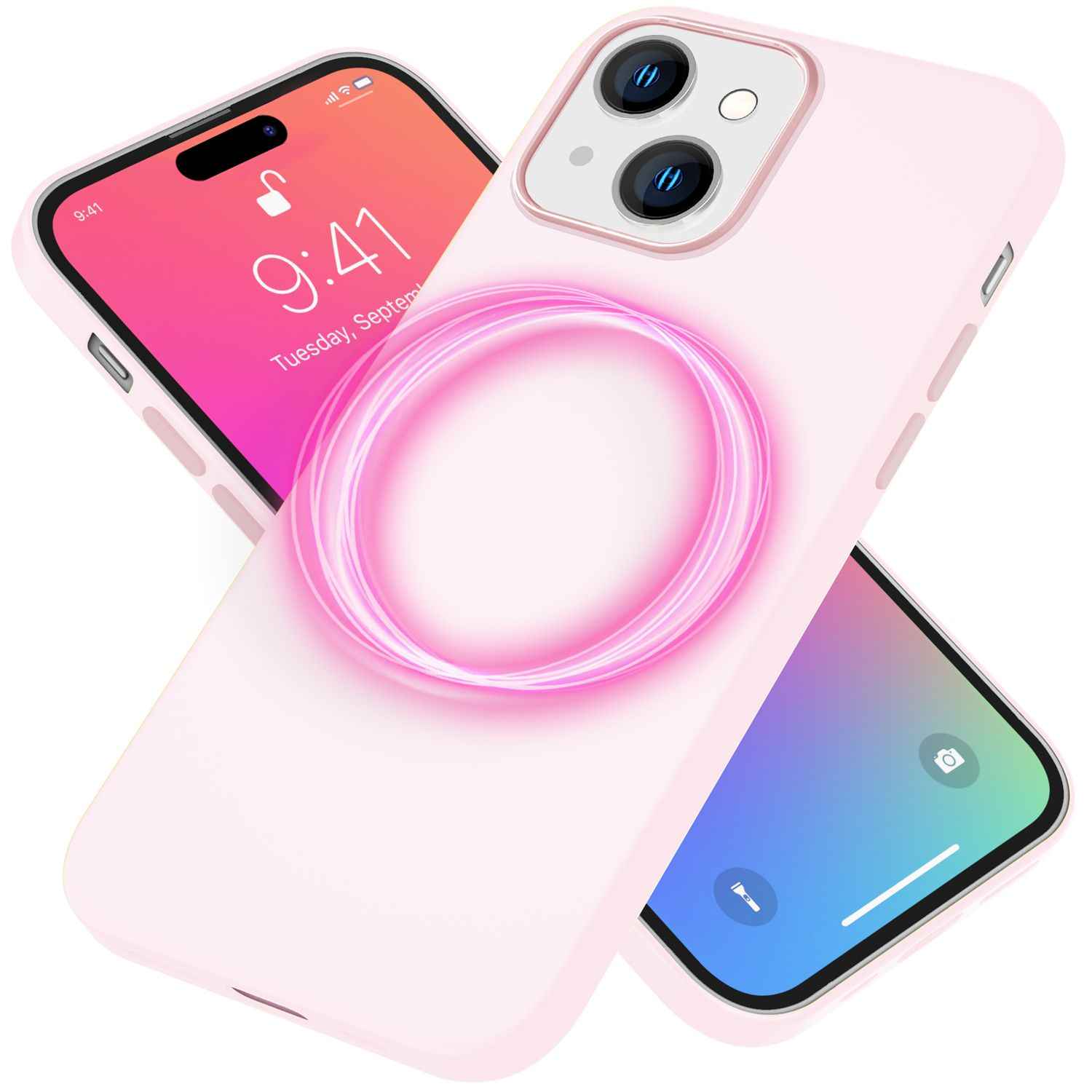 MagSafe Hülle für iPhone 15 Liquid Silikon Handyhülle Magnet Case Schutzhülle