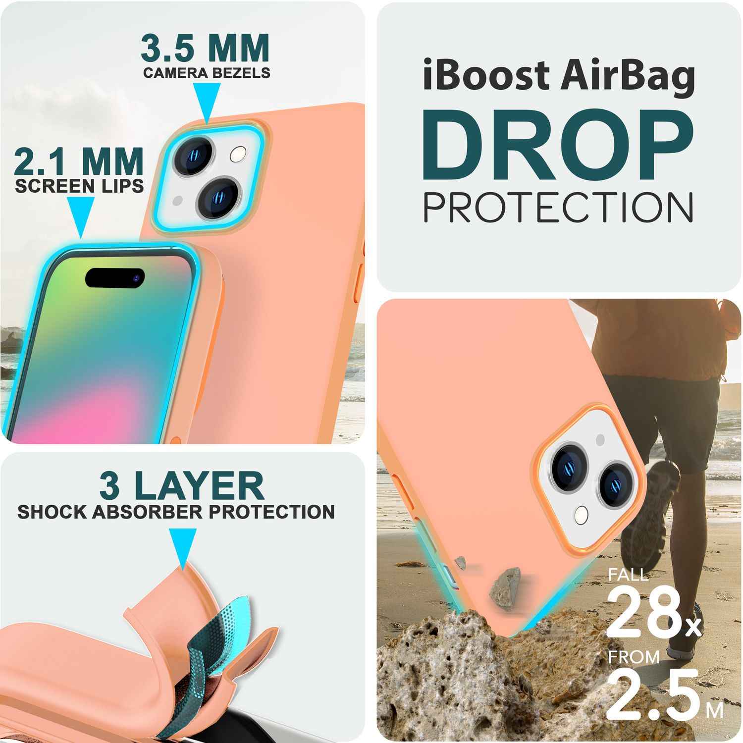 MagSafe Hülle für iPhone 15 Plus Liquid Silikon Schutz Handyhülle Magnet Case