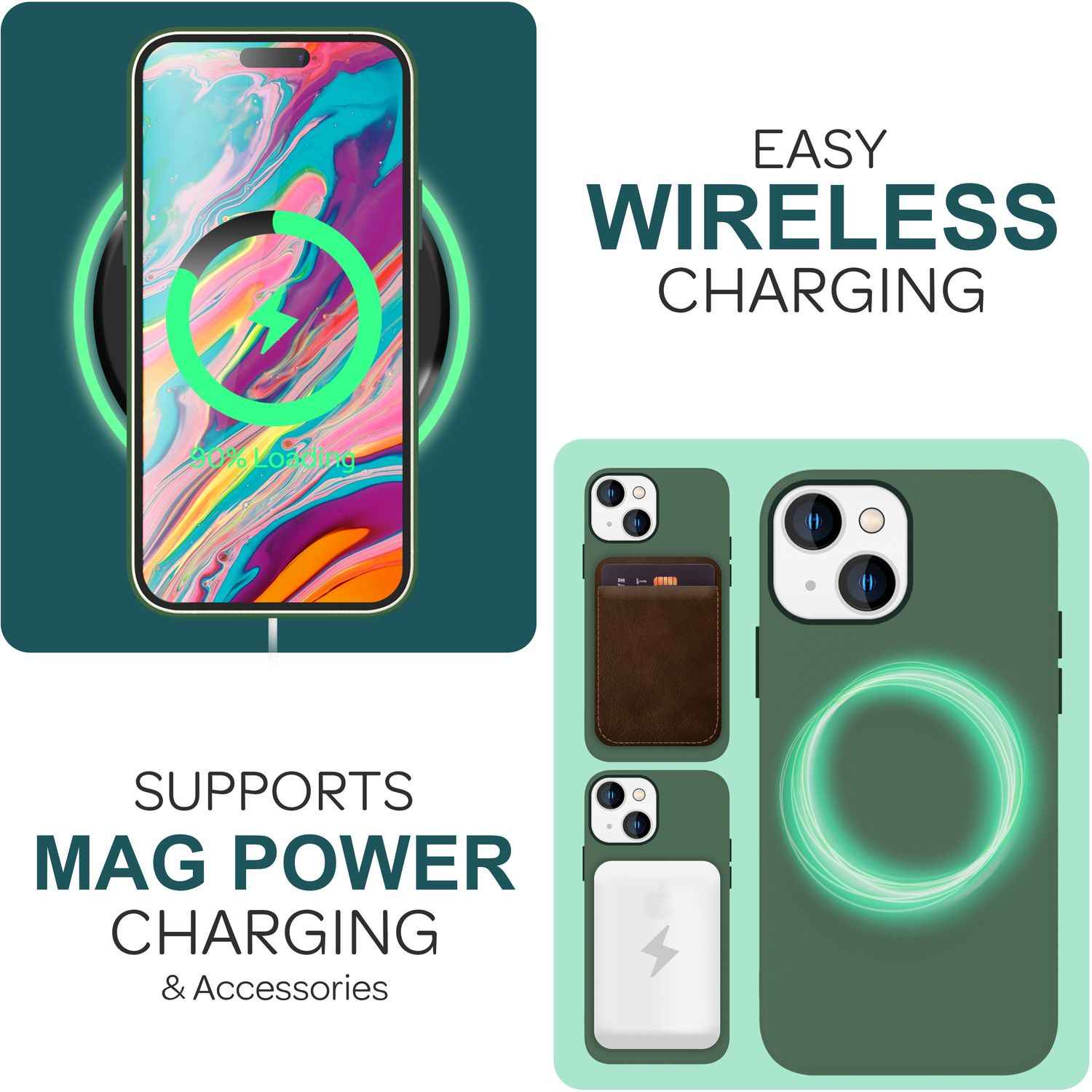 MagSafe Hülle für iPhone 15 Plus Liquid Silikon Schutz Handyhülle Magnet Case
