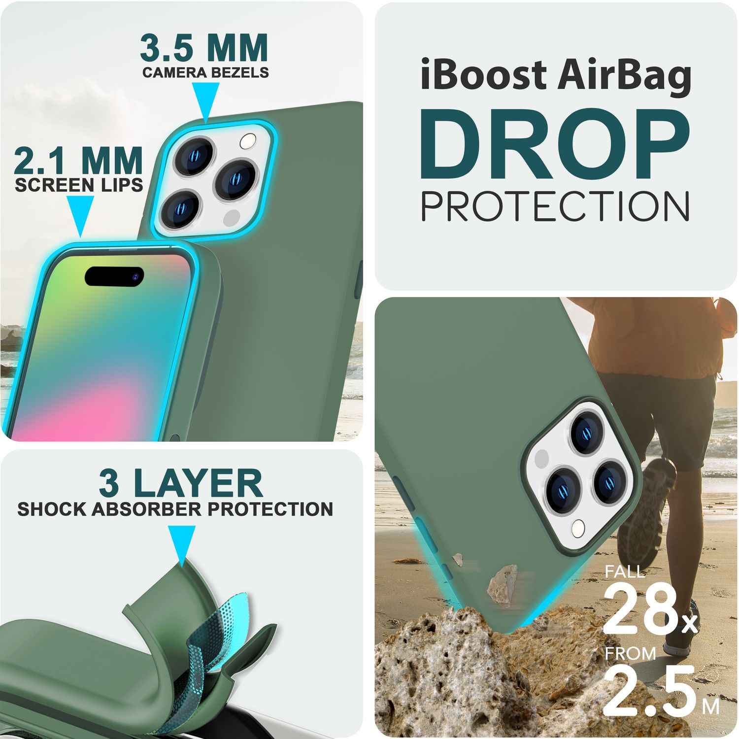 MagSafe Hülle für iPhone 15 Pro Liquid Silikon Handyhülle Magnet Cover Schutz