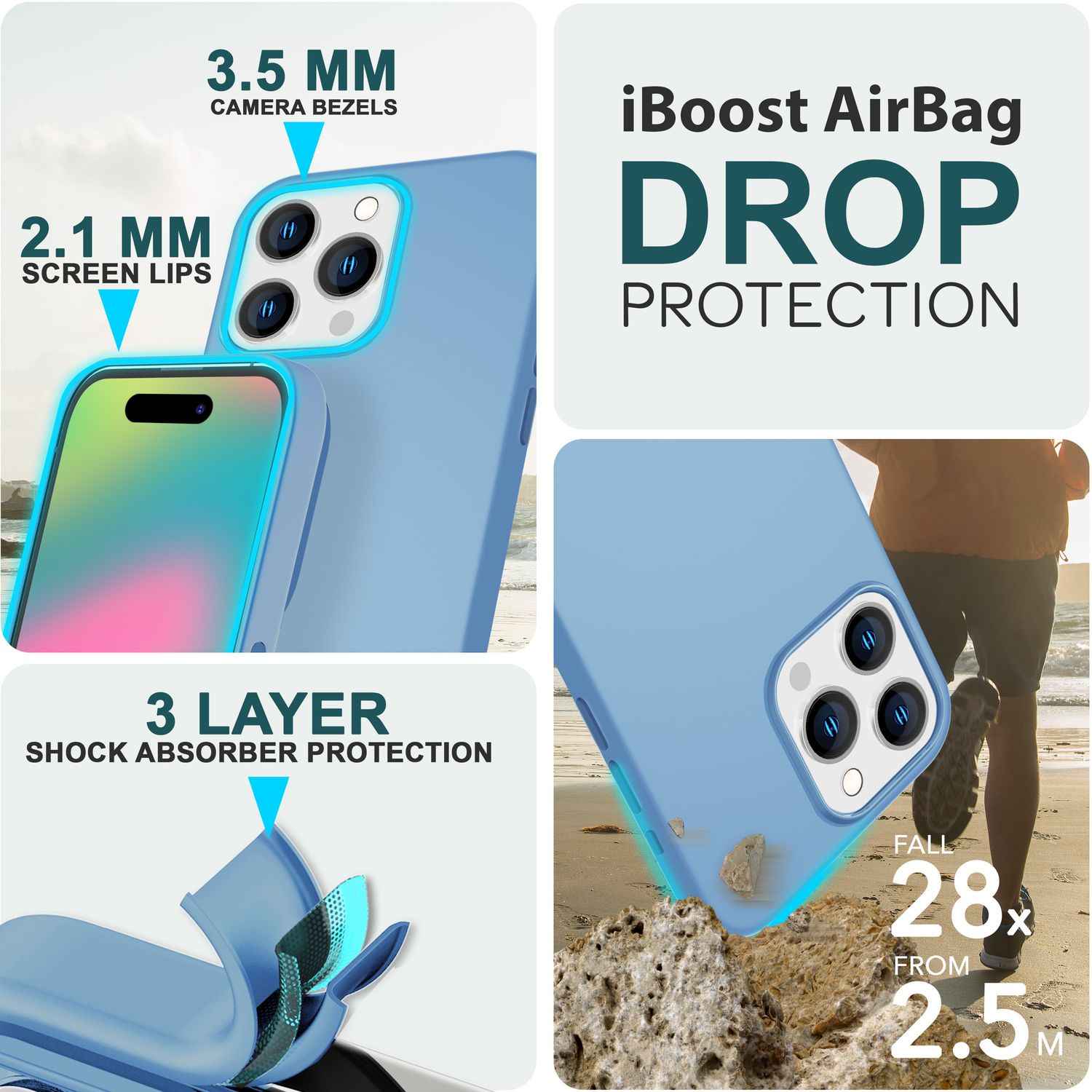 MagSafe Hülle für iPhone 15 Pro Liquid Silikon Handyhülle Magnet Cover Schutz