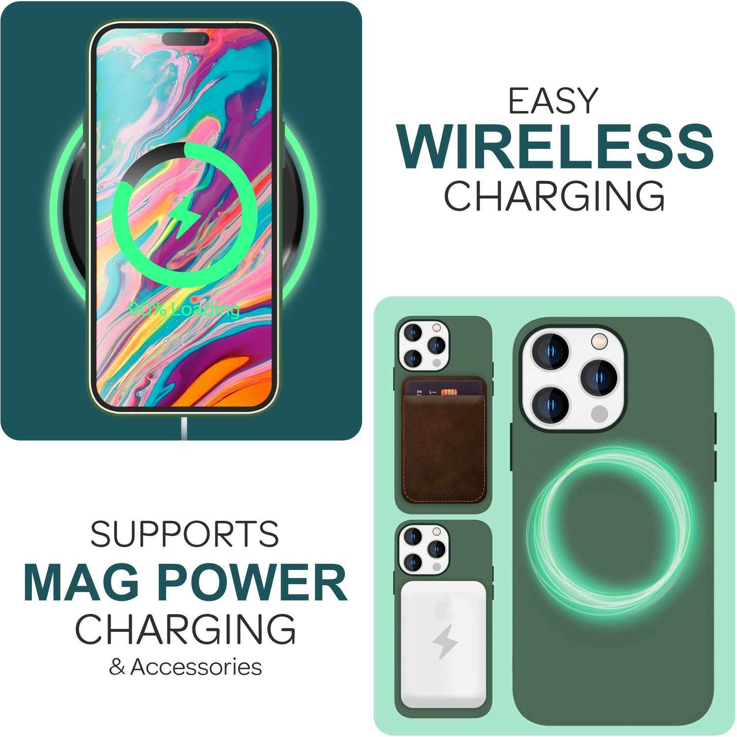 MagSafe Hülle für iPhone 15 Pro Liquid Silikon Handyhülle Magnet Cover Schutz