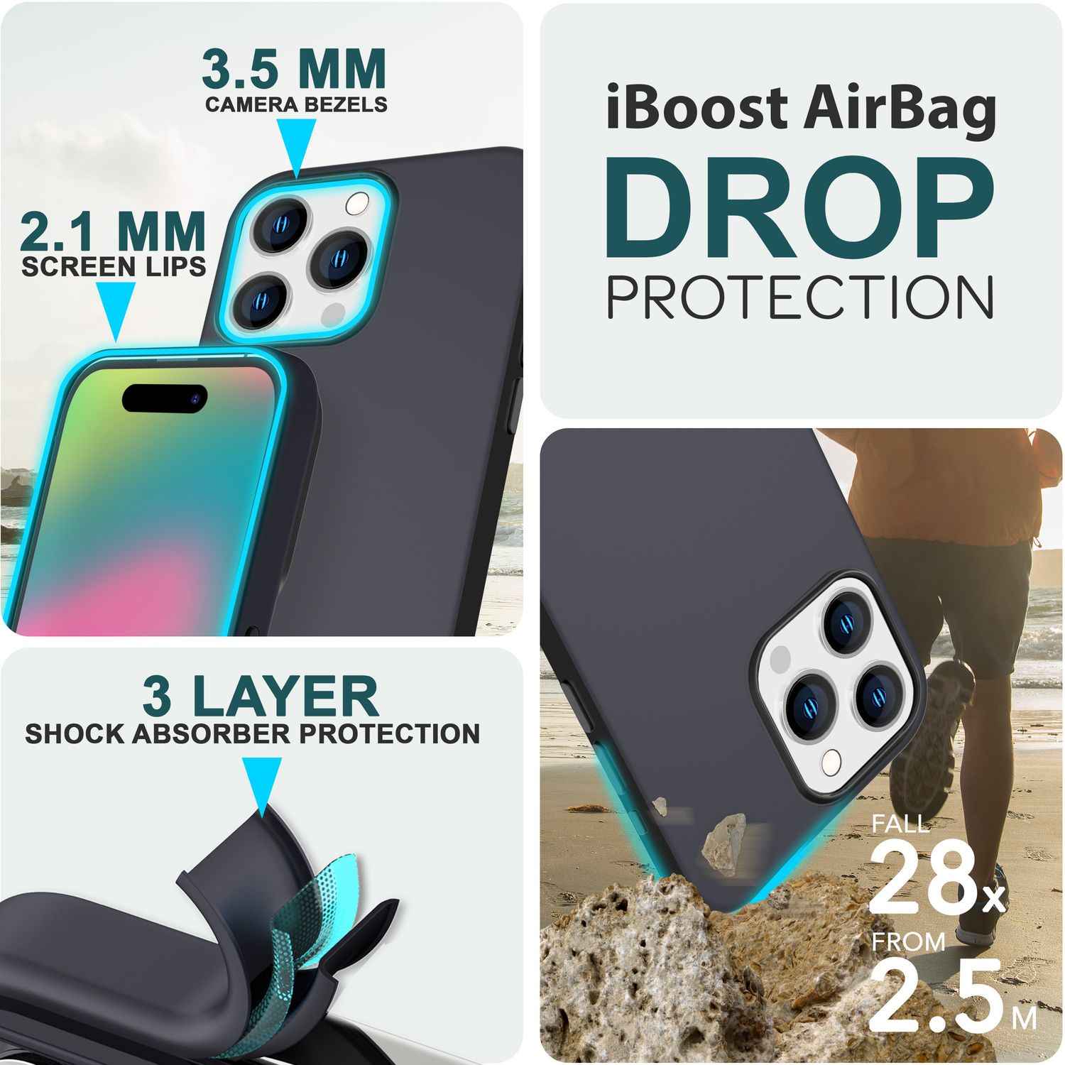 MagSafe Hülle für iPhone 15 Pro Max Liquid Silikon Handyhülle Magnet Case Schutz