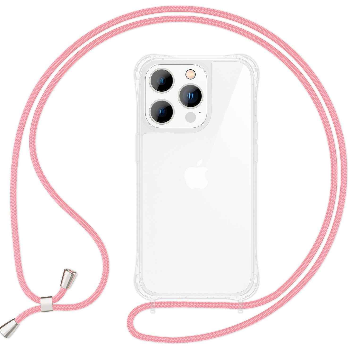 Hülle mit Band für iPhone 15 Pro Handyhülle Umhänge Case Handy Kette Kordel Seil