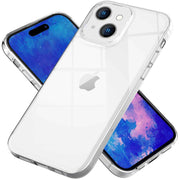 Klare Hülle für iPhone 15 Plus Clear Case Silikon Handyhülle Schutzhülle Tasche