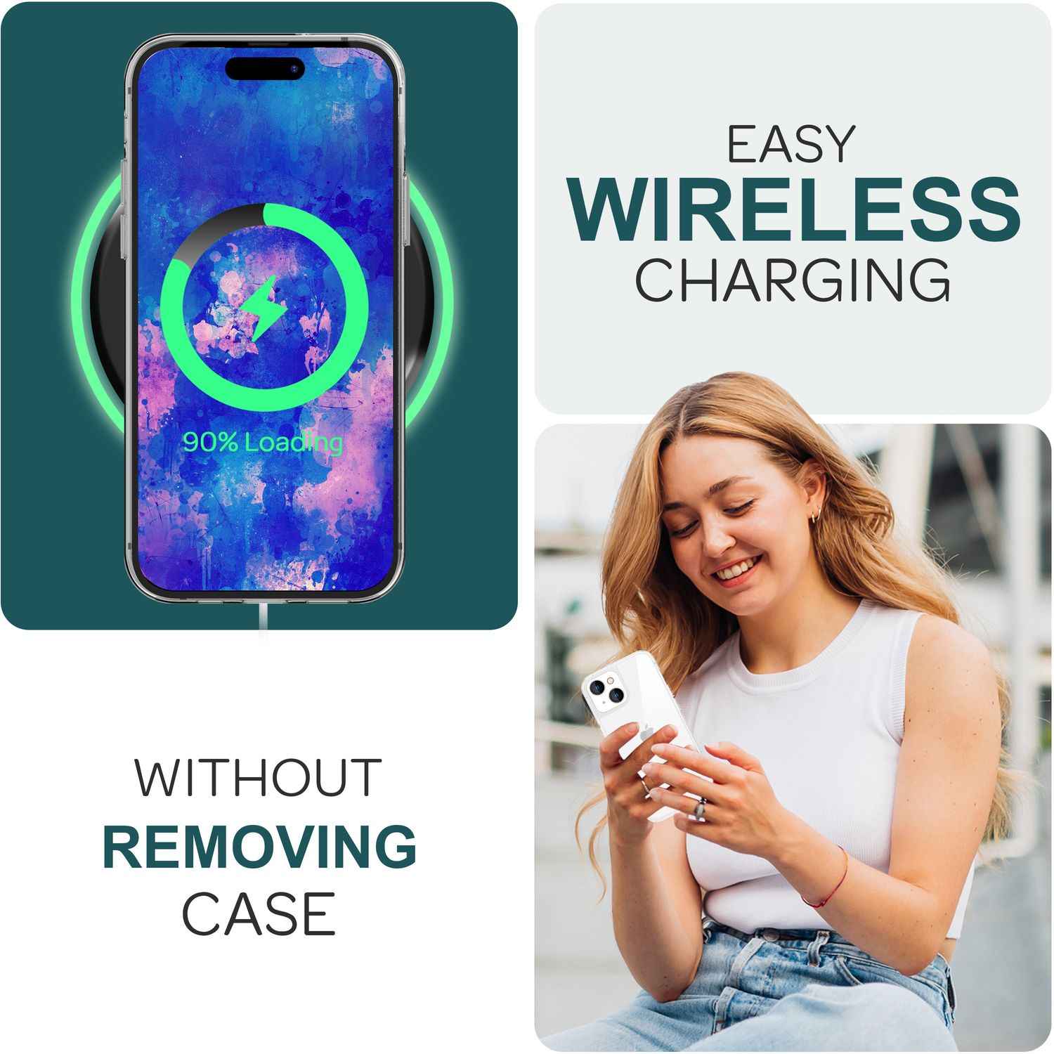 Klare Hülle für iPhone 15 Plus Clear Case Silikon Handyhülle Schutzhülle Tasche