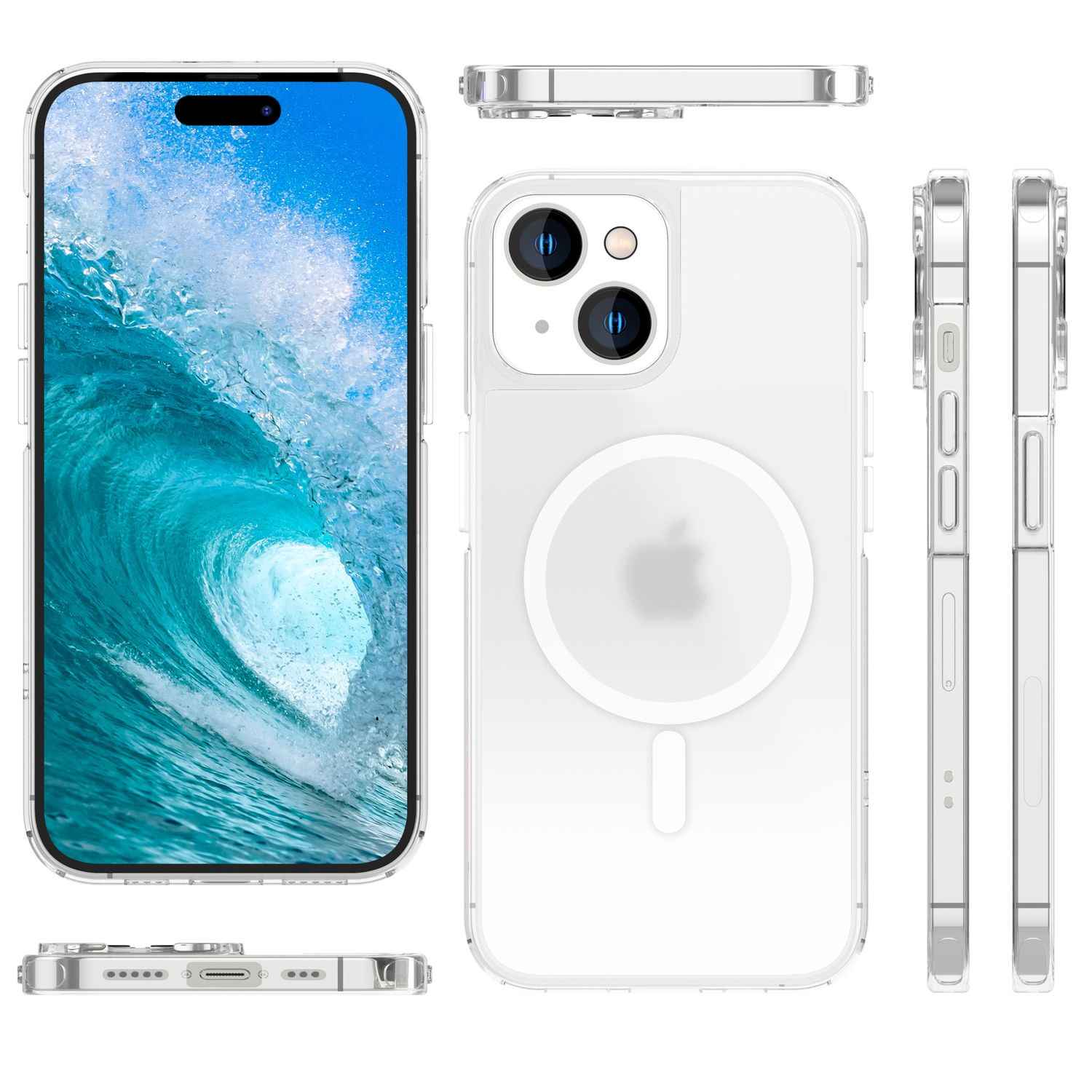 MagSafe Hülle Matt für iPhone 15 Frosted Case Magnet Handyhülle Schutz Tasche