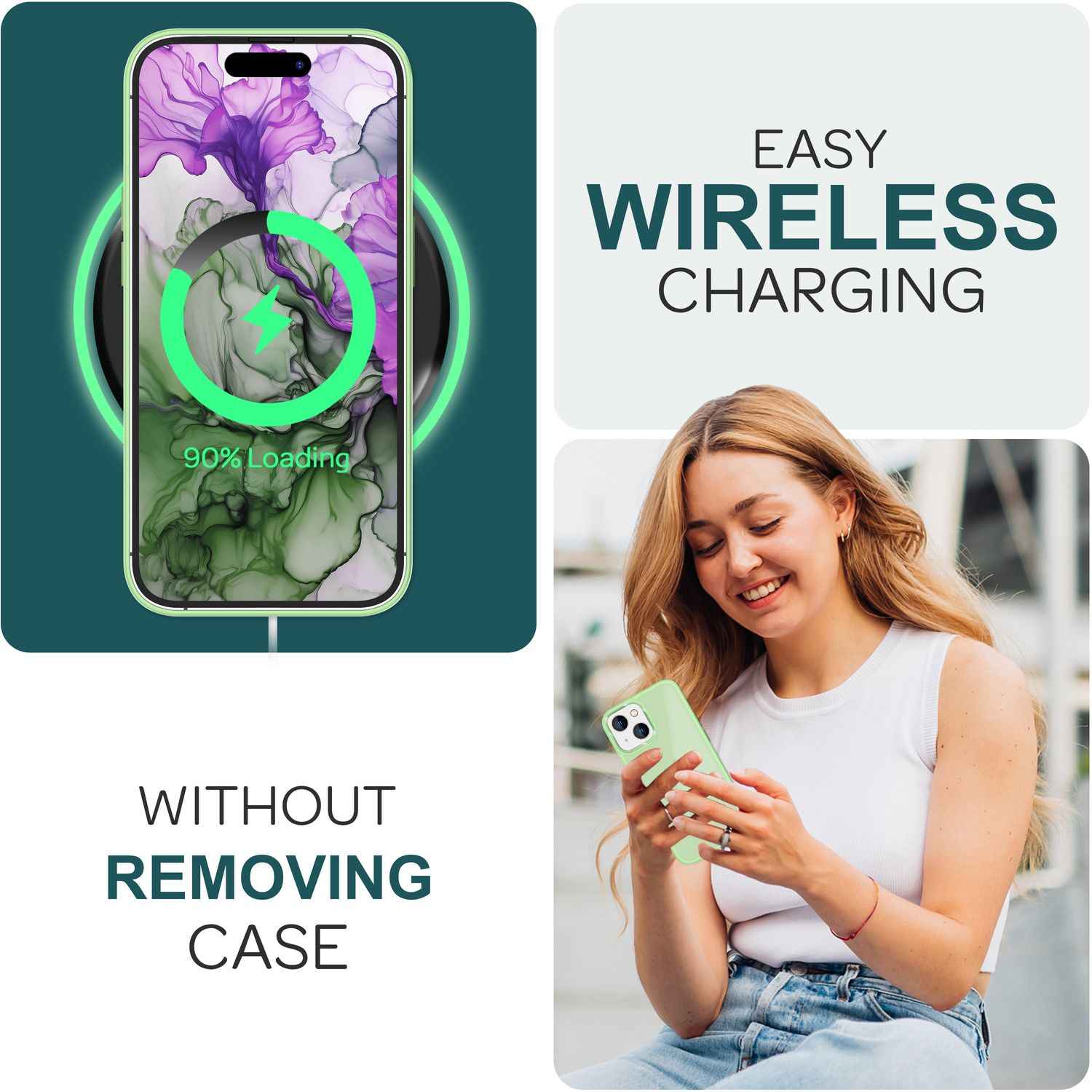 Hybrid Hülle für iPhone 15 Plus Frosted Case Schutz Rand Handyhülle Handy Tasche