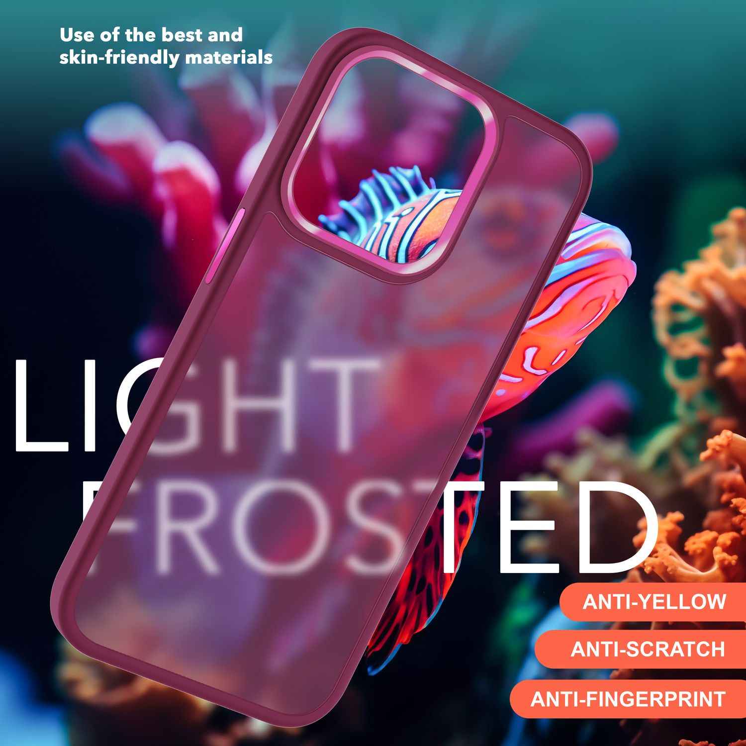 Hybrid Hülle für iPhone 15 Plus Frosted Case Schutz Rand Handyhülle Handy Tasche