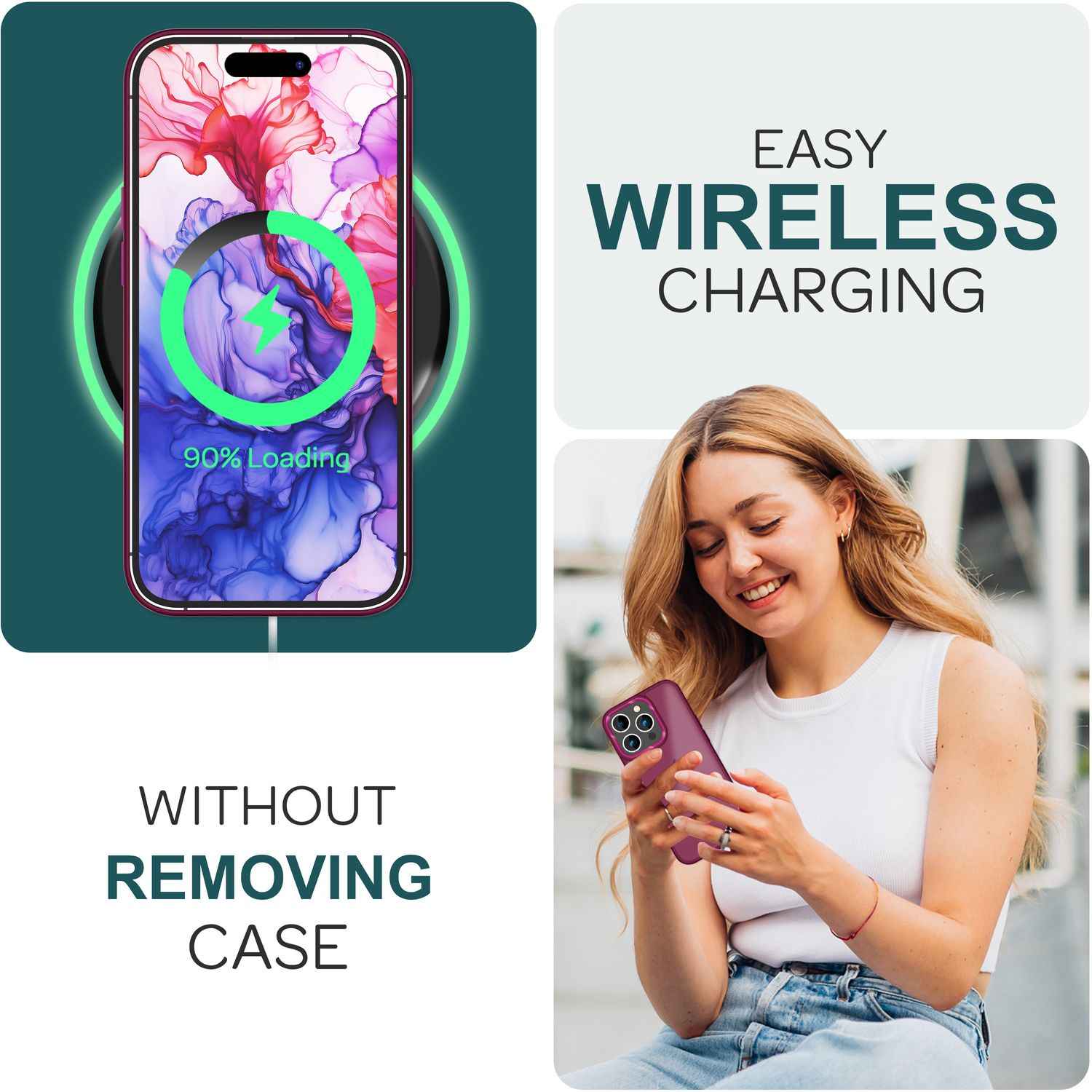 Hybrid Hülle für iPhone 15 Pro Frosted Case Schutz Rand Handy Tasche Handyhülle