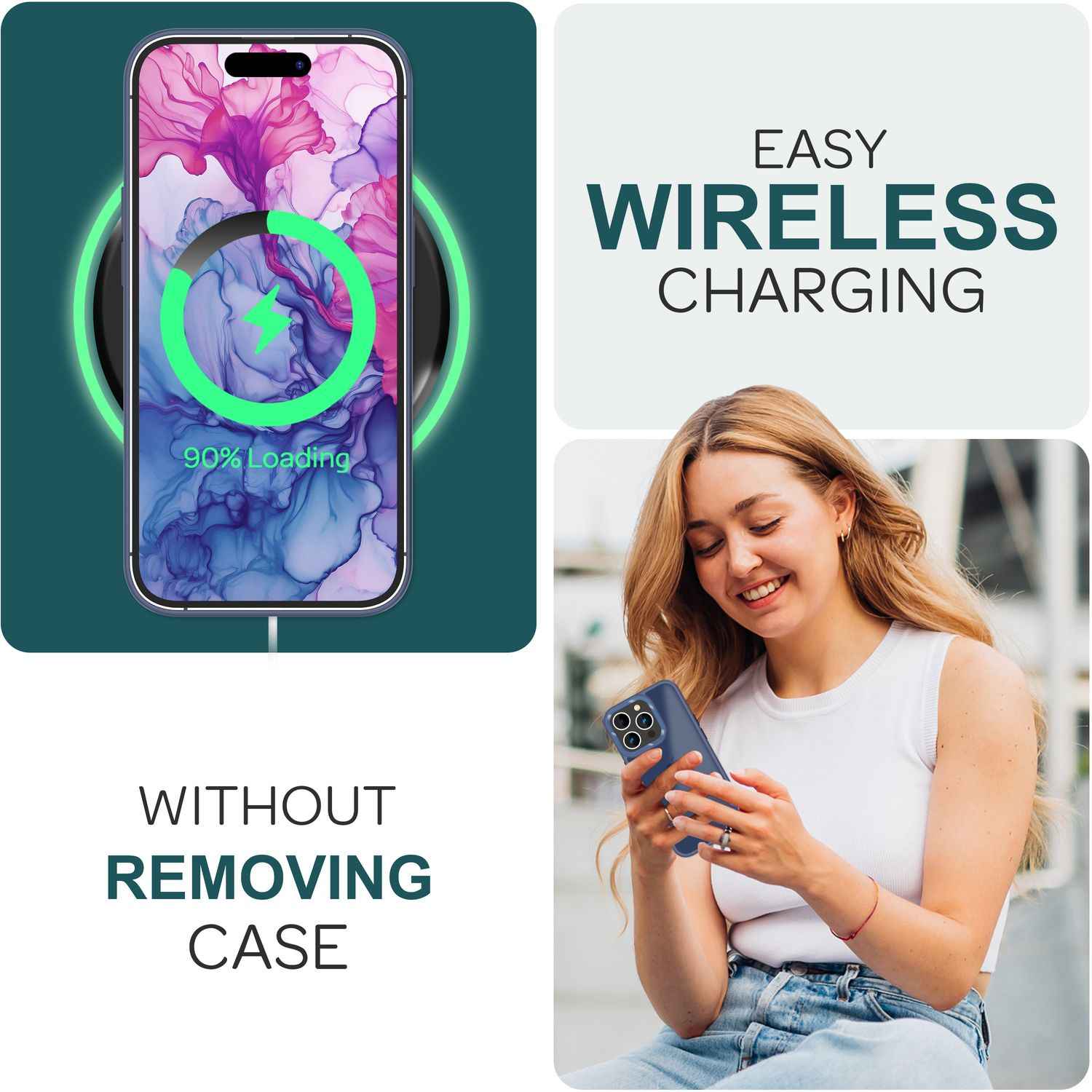 Hybrid Hülle für iPhone 15 Pro Frosted Case Schutz Rand Handy Tasche Handyhülle