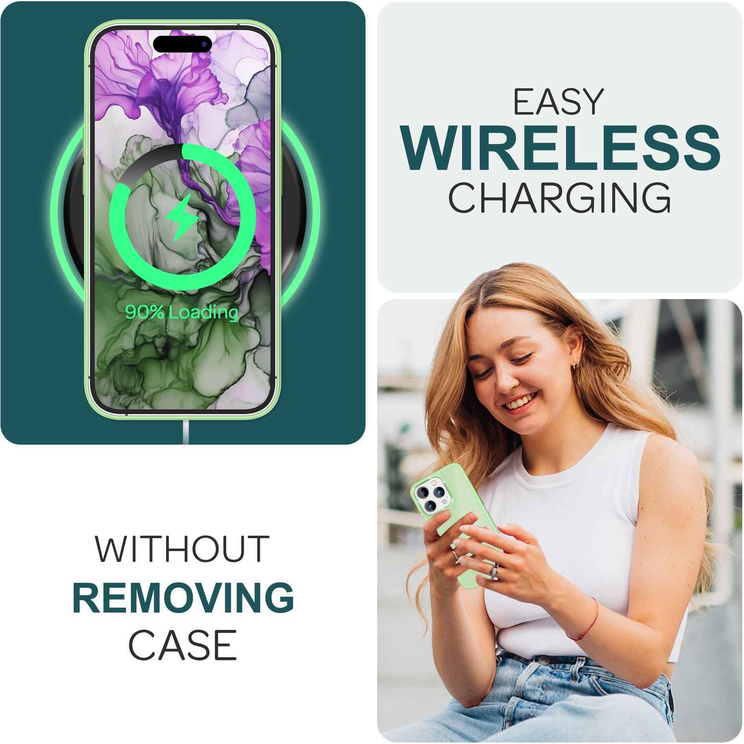 Hybrid Hülle für iPhone 15 Pro Max Frosted Case Schutz Rand Magnet Handyhülle