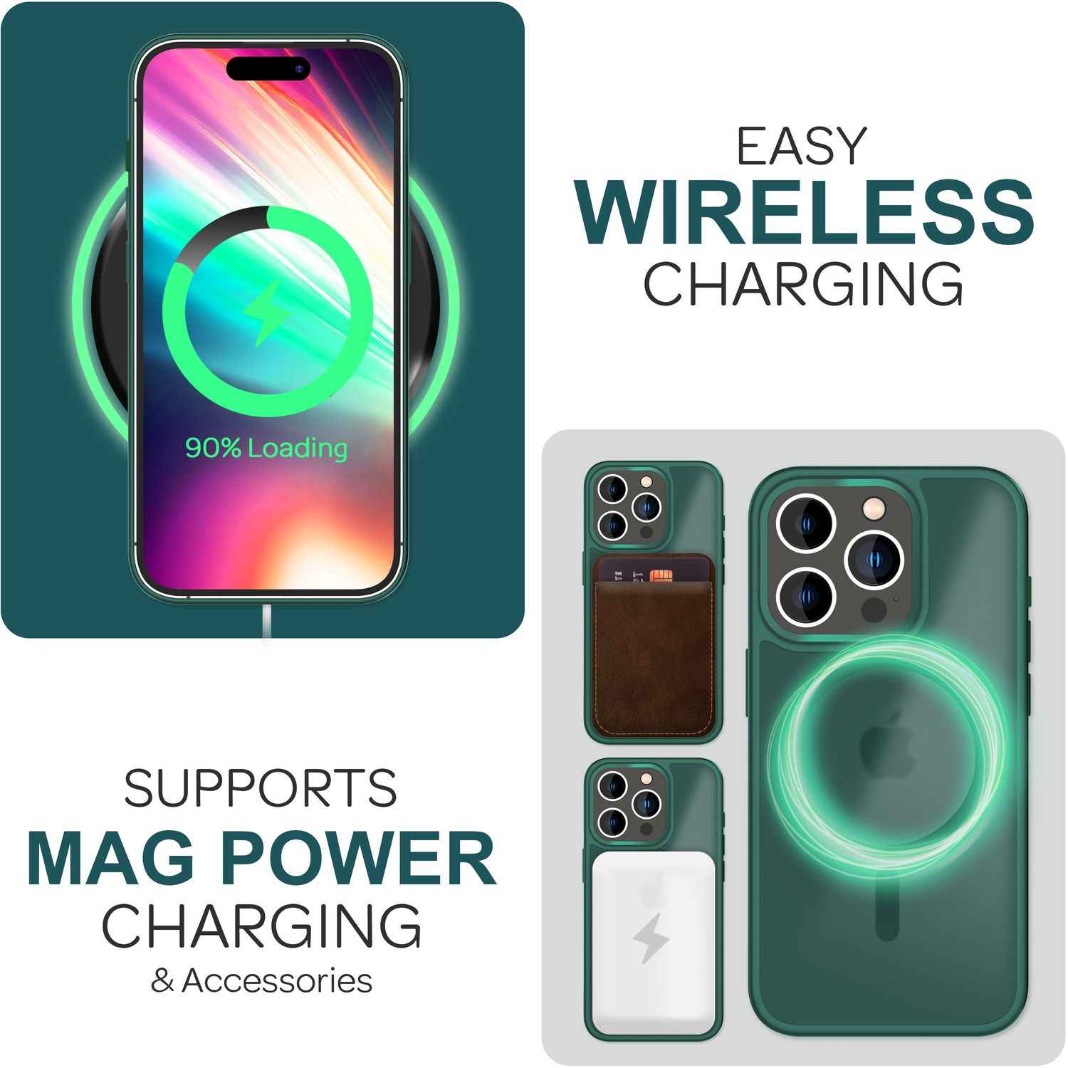 MagSafe Hülle Hybrid für iPhone 15 Pro Frosted Hard Case Handyhülle Schutz Rand
