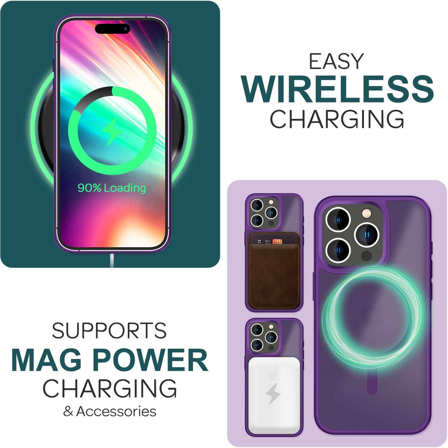 MagSafe Hülle Hybrid für iPhone 15 Pro Max Frosted Hard Case Schutz Handyhülle