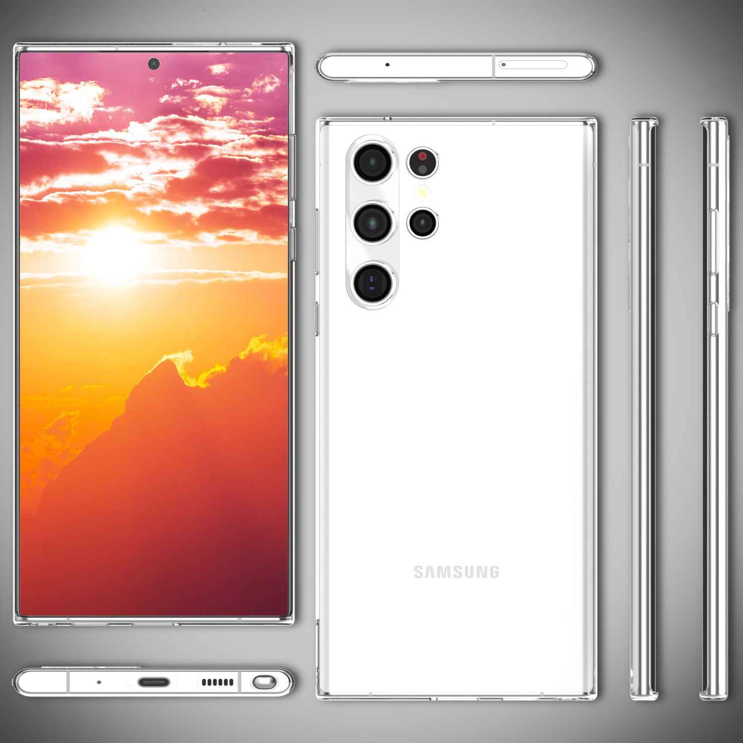 NALIA Klare Silikonhülle kompatibel mit Samsung Galaxy S24 Ultra Hülle, Transparentes Handycover für kristallklaren Look