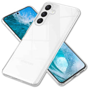 NALIA Stabile Klare Schutzhülle für Samsung Galaxy S24 Plus Hülle, Transparent mit harter Rückseite & Silikon-Rahmen