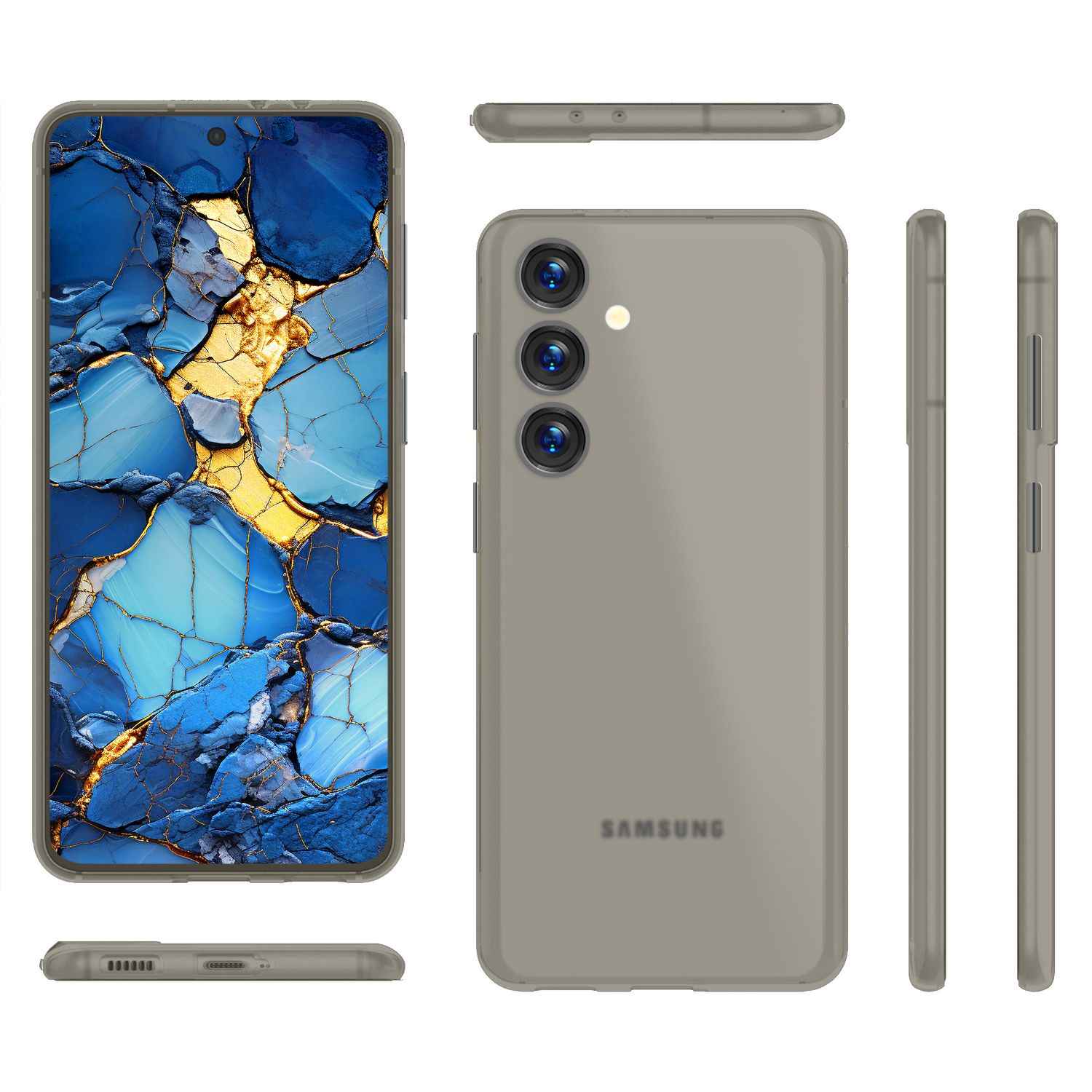 NALIA Extrem Dünnes Hardcase für Samsung Galaxy S24 Hülle, 0,3mm Ultra Schlanke Schutzhülle Extra Slim