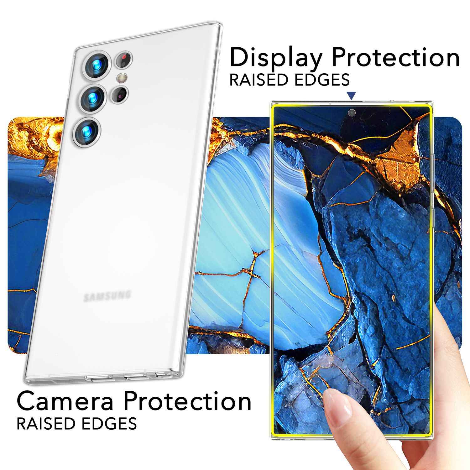 NALIA Extrem Dünnes Hardcase für Samsung Galaxy S24 Ultra Hülle, 0,3mm Ultra Schlanke Schutzhülle Slim