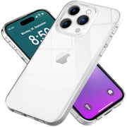 NALIA Transparente Silikonhülle für iPhone 16 Pro, Durchsichtige Schutzhülle, Anti-Gelb Silikon Handyhülle, Klare Hülle