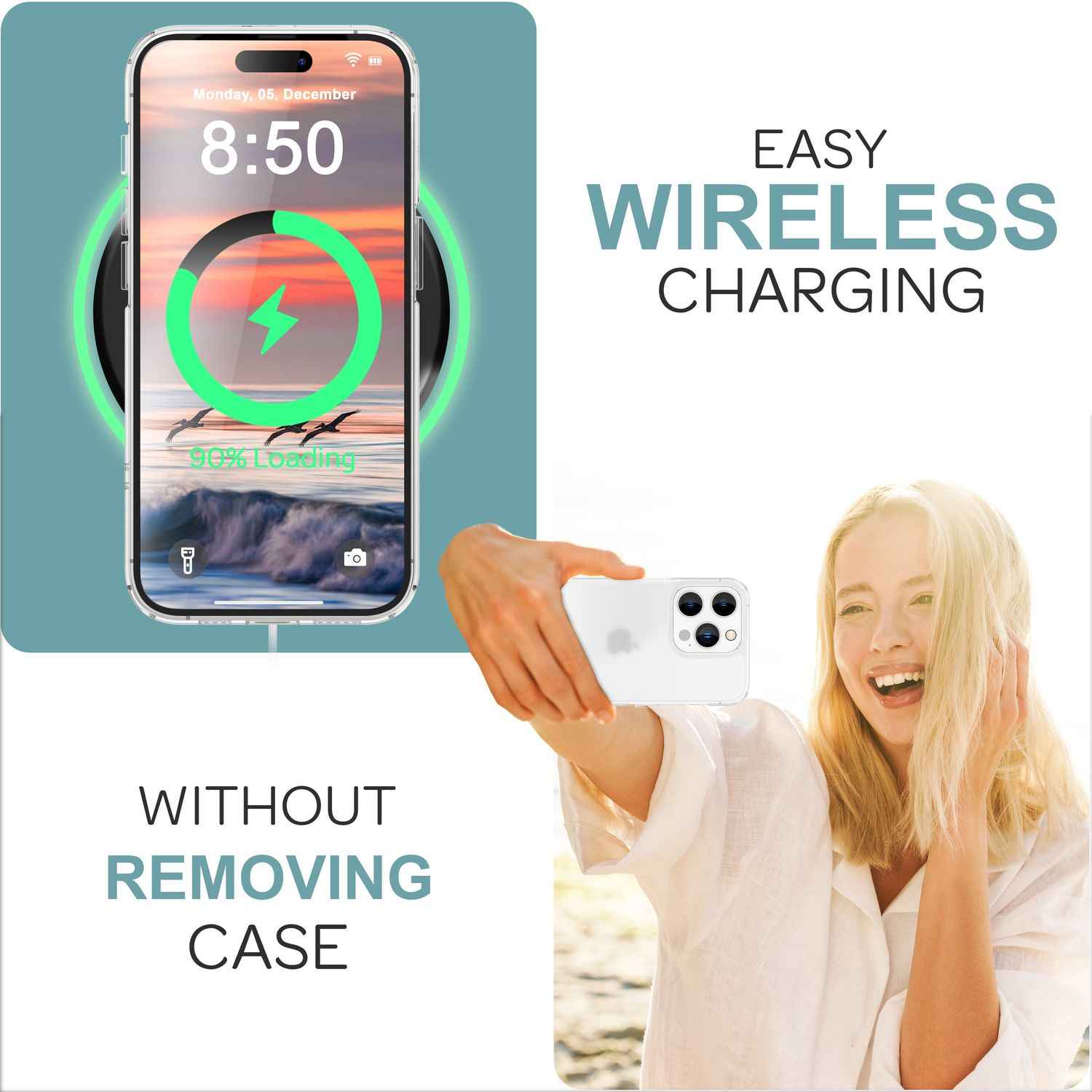 NALIA Matte Acryl Hülle für iPhone 16 Pro Max, Semi-Transparente Anti-Fingerabdruck Schutzhülle, Halb Klare Handyhülle