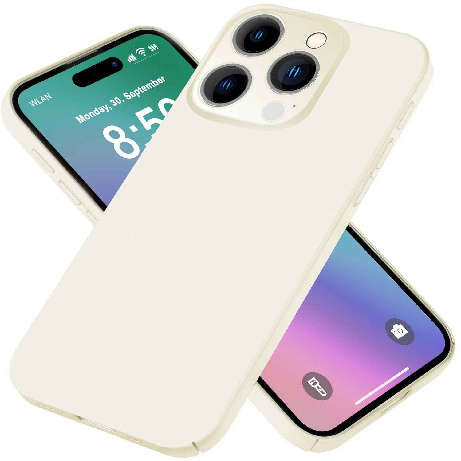 NALIA Ultra Dünne Harte Hülle für iPhone 16 Pro, Leichte Schlanke 0,5mm Handyhülle, Rutschfeste Schutzhülle