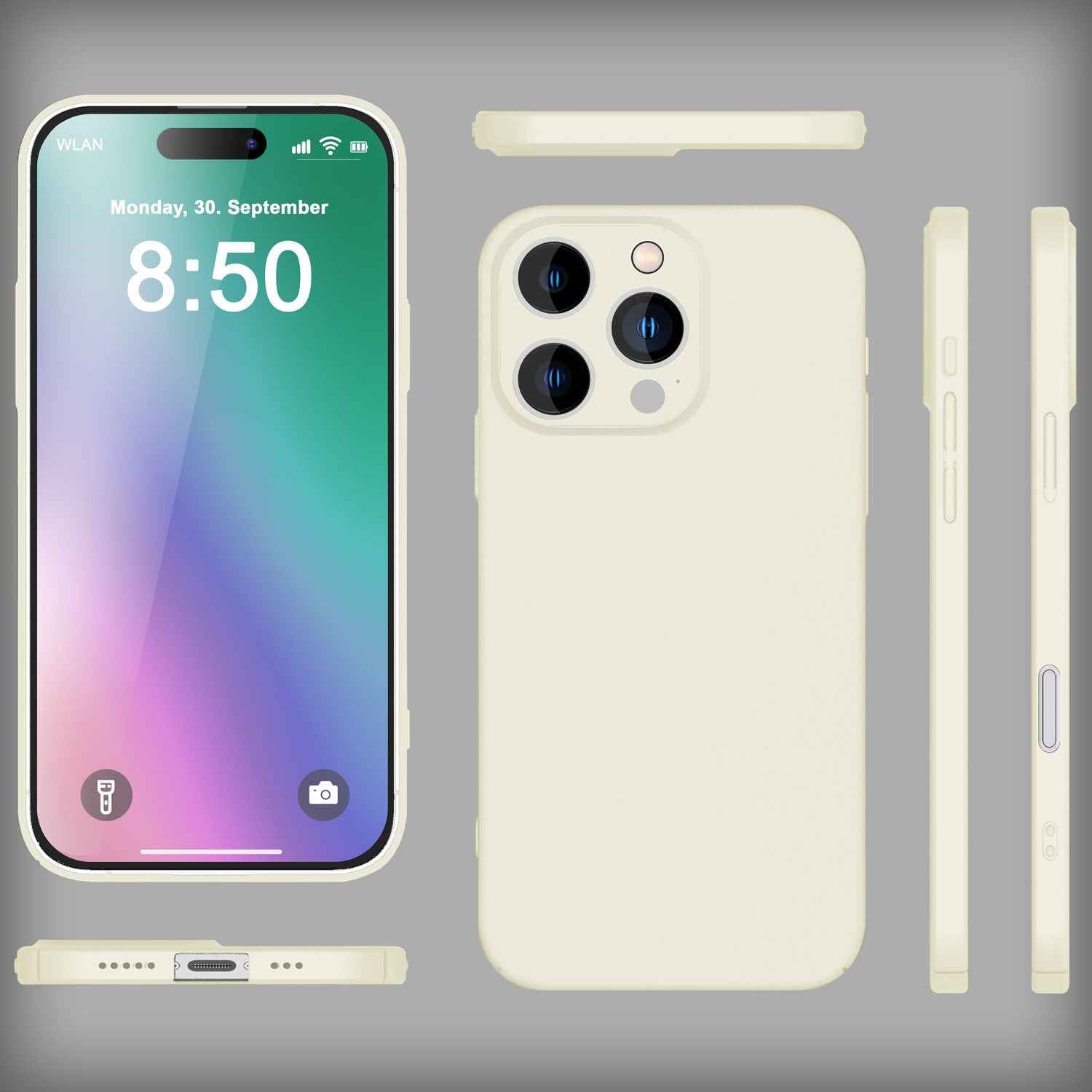 NALIA Ultra Dünne Harte Hülle für iPhone 16 Pro, Leichte Schlanke 0,5mm Handyhülle, Rutschfeste Schutzhülle