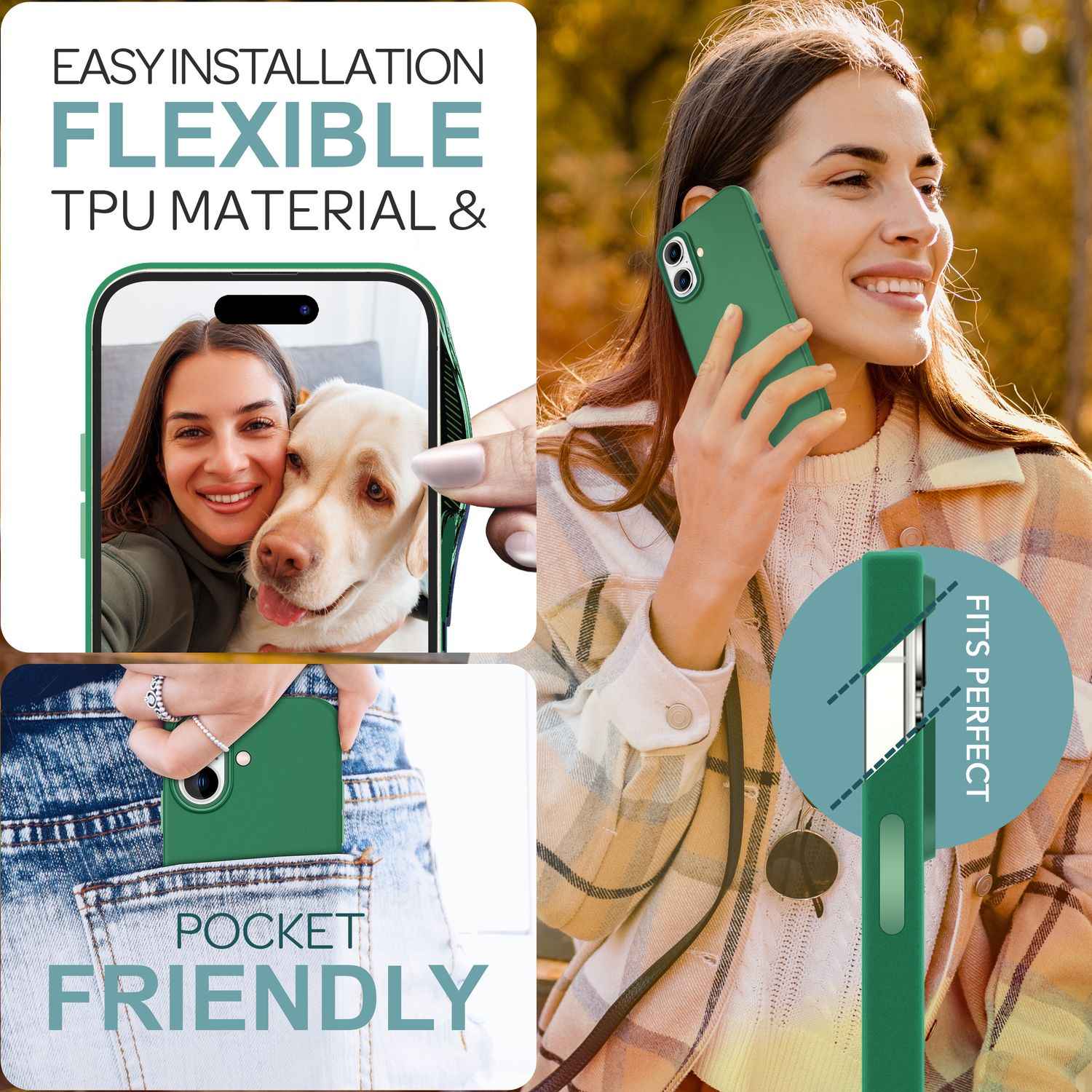 NALIA Fein Mattierte Silikonhülle für iPhone 16, Rutschfeste Handyhülle, Stoßfeste Fallschutz Hülle