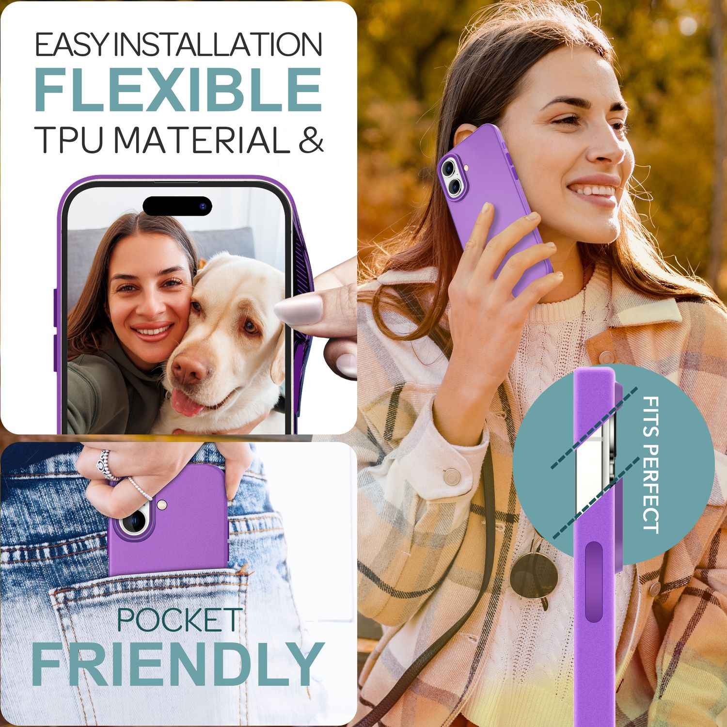 NALIA Fein Mattierte Silikonhülle für iPhone 16, Rutschfeste Handyhülle, Stoßfeste Fallschutz Hülle