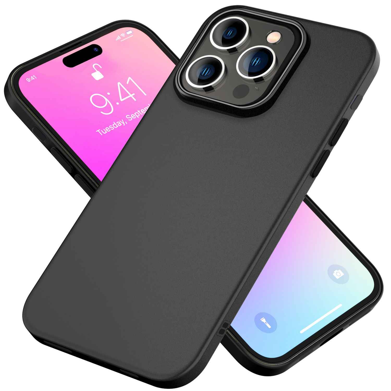 NALIA Fein Mattierte Silikonhülle für iPhone 16 Pro, Rutschfeste Handyhülle, Stoßfeste Fallschutz Hülle