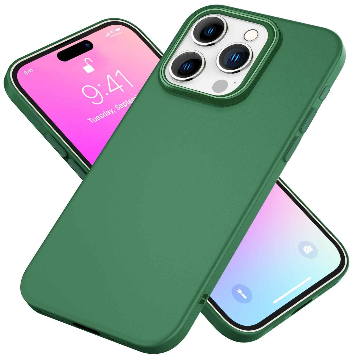 NALIA Fein Mattierte Silikonhülle für iPhone 16 Pro, Rutschfeste Handyhülle, Stoßfeste Fallschutz Hülle