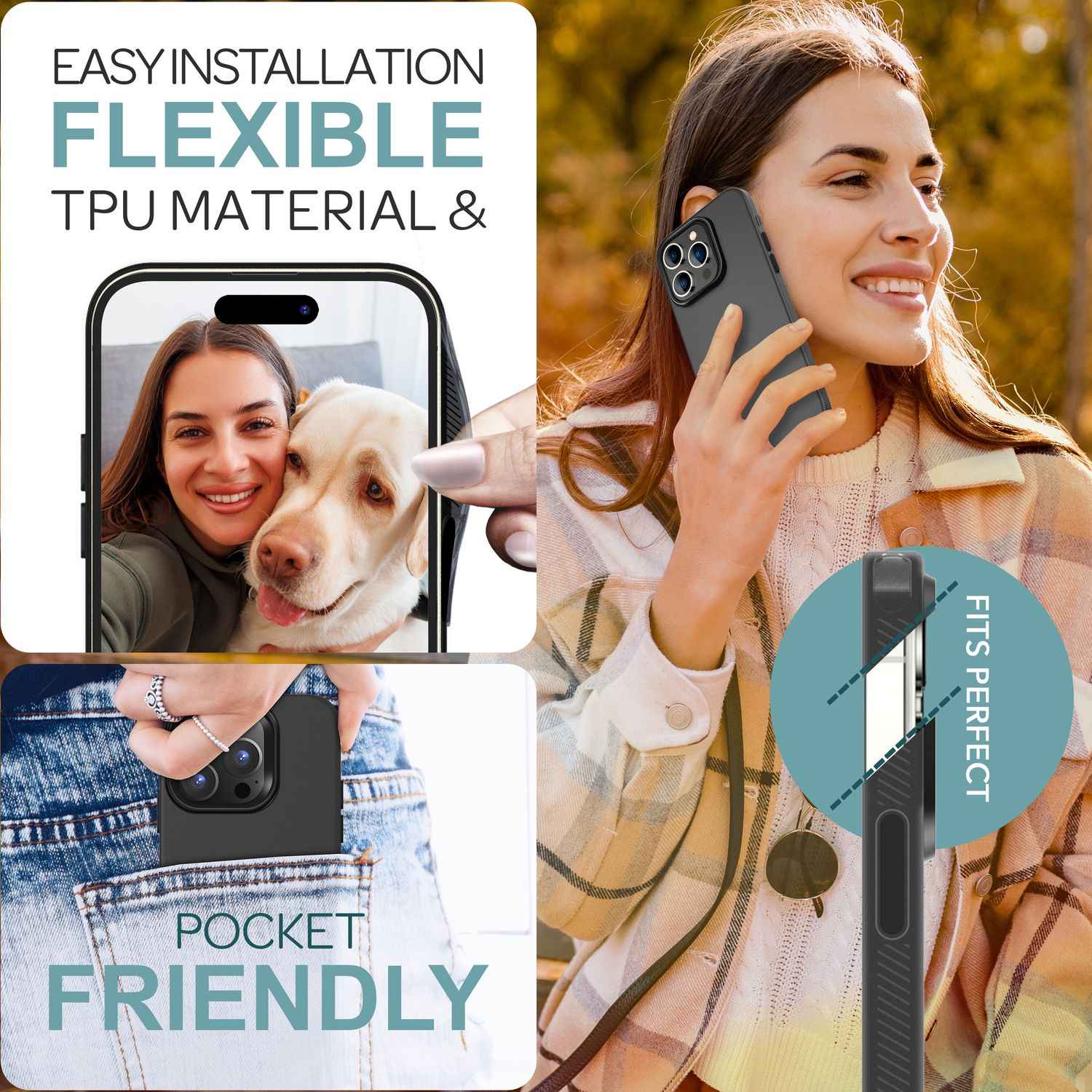 NALIA Fein Mattierte Silikonhülle für iPhone 16 Pro, Rutschfeste Handyhülle, Stoßfeste Fallschutz Hülle