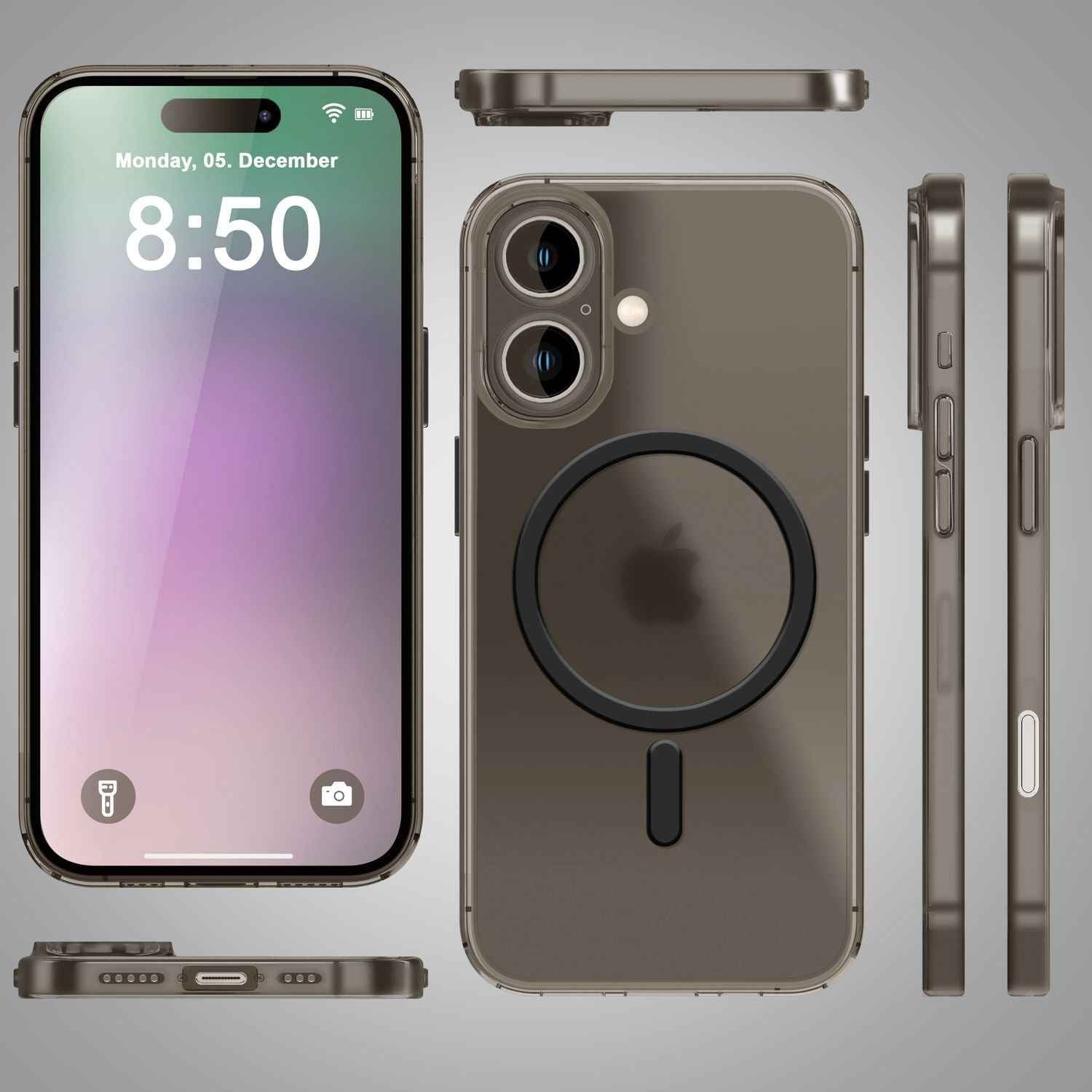 NALIA Extrem Dünne MagSafe Hülle für iPhone 16 Plus, 0,3mm Ultra Schlanke Schutzhülle, Handyhülle Slim