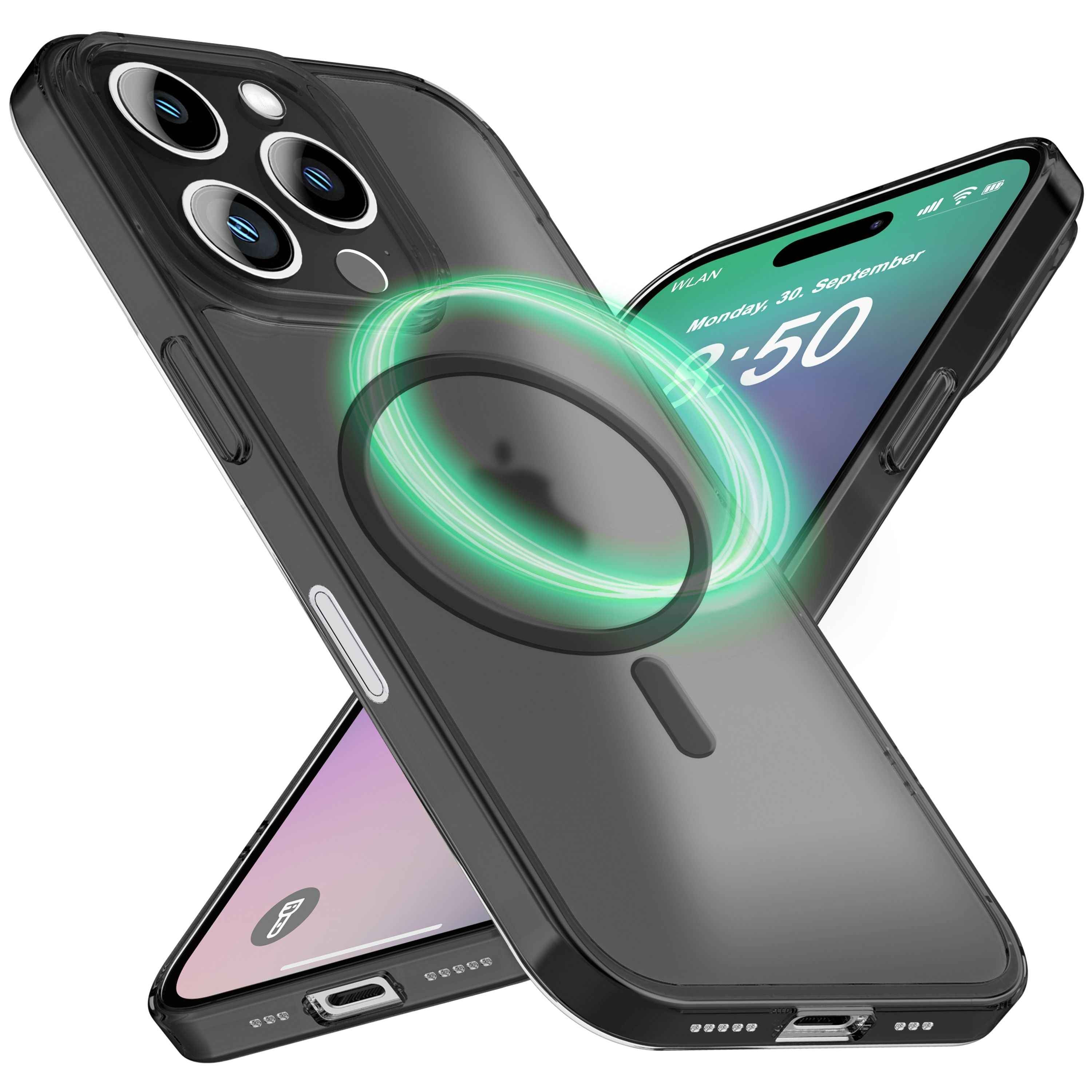 NALIA Extrem Dünne MagSafe Hülle für iPhone 16 Pro, 0,3mm Ultra Schlanke Schutzhülle, Handyhülle Slim