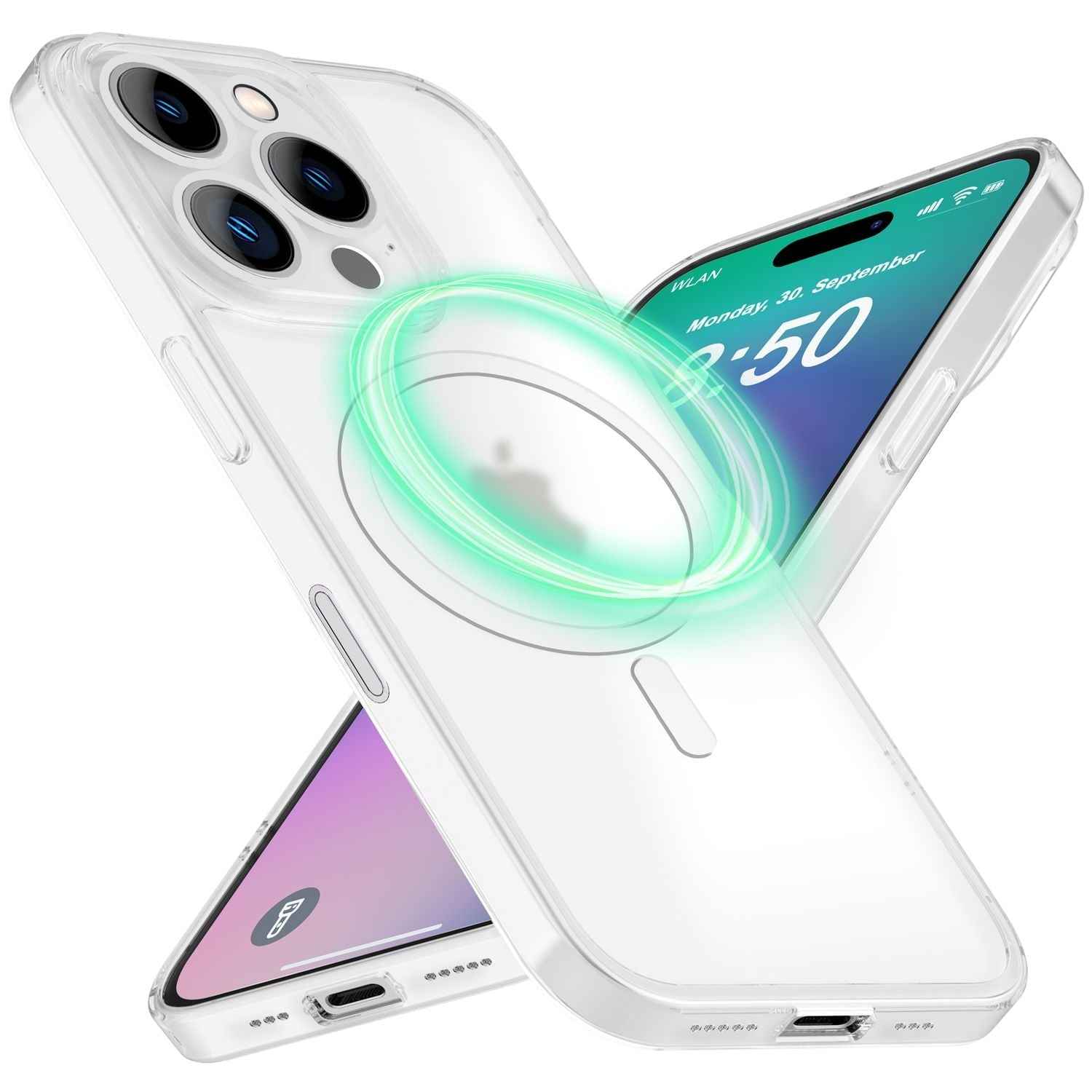 NALIA Extrem Dünne MagSafe Hülle für iPhone 16 Pro, 0,3mm Ultra Schlanke Schutzhülle, Handyhülle Slim