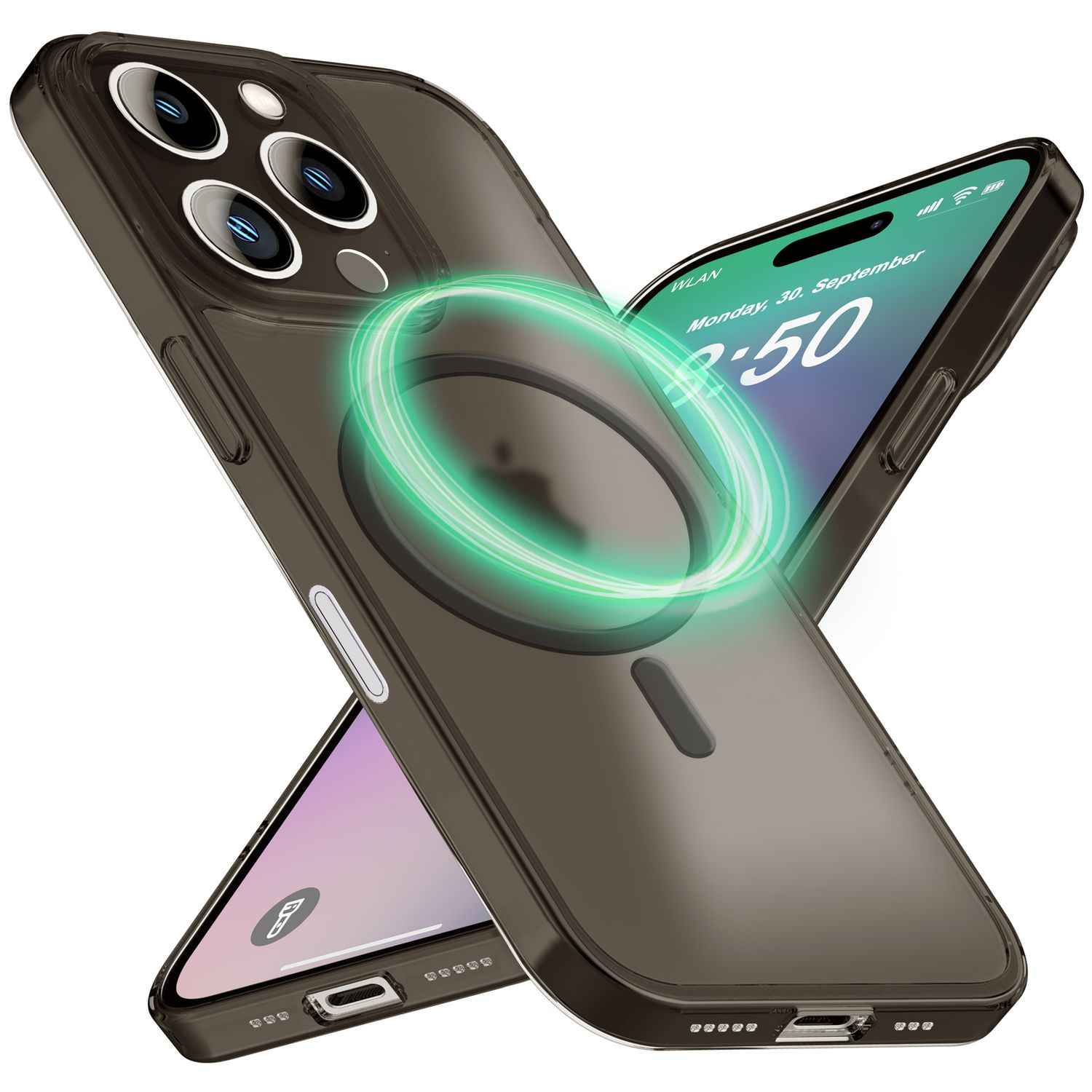 NALIA Extrem Dünne MagSafe Hülle für iPhone 16 Pro Max, 0,3mm Ultra Schlanke Schutzhülle, Handyhülle