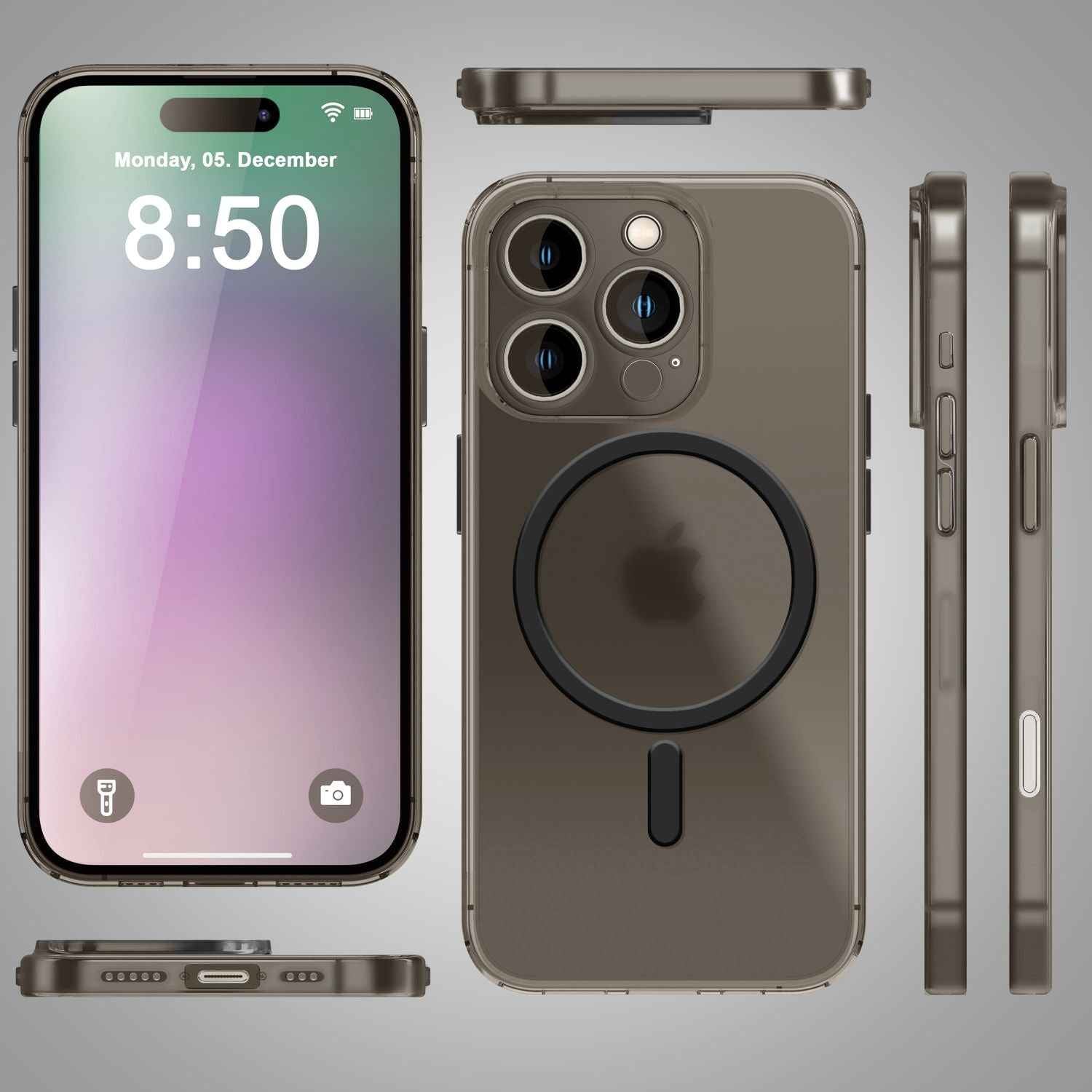 NALIA Extrem Dünne MagSafe Hülle für iPhone 16 Pro Max, 0,3mm Ultra Schlanke Schutzhülle, Handyhülle
