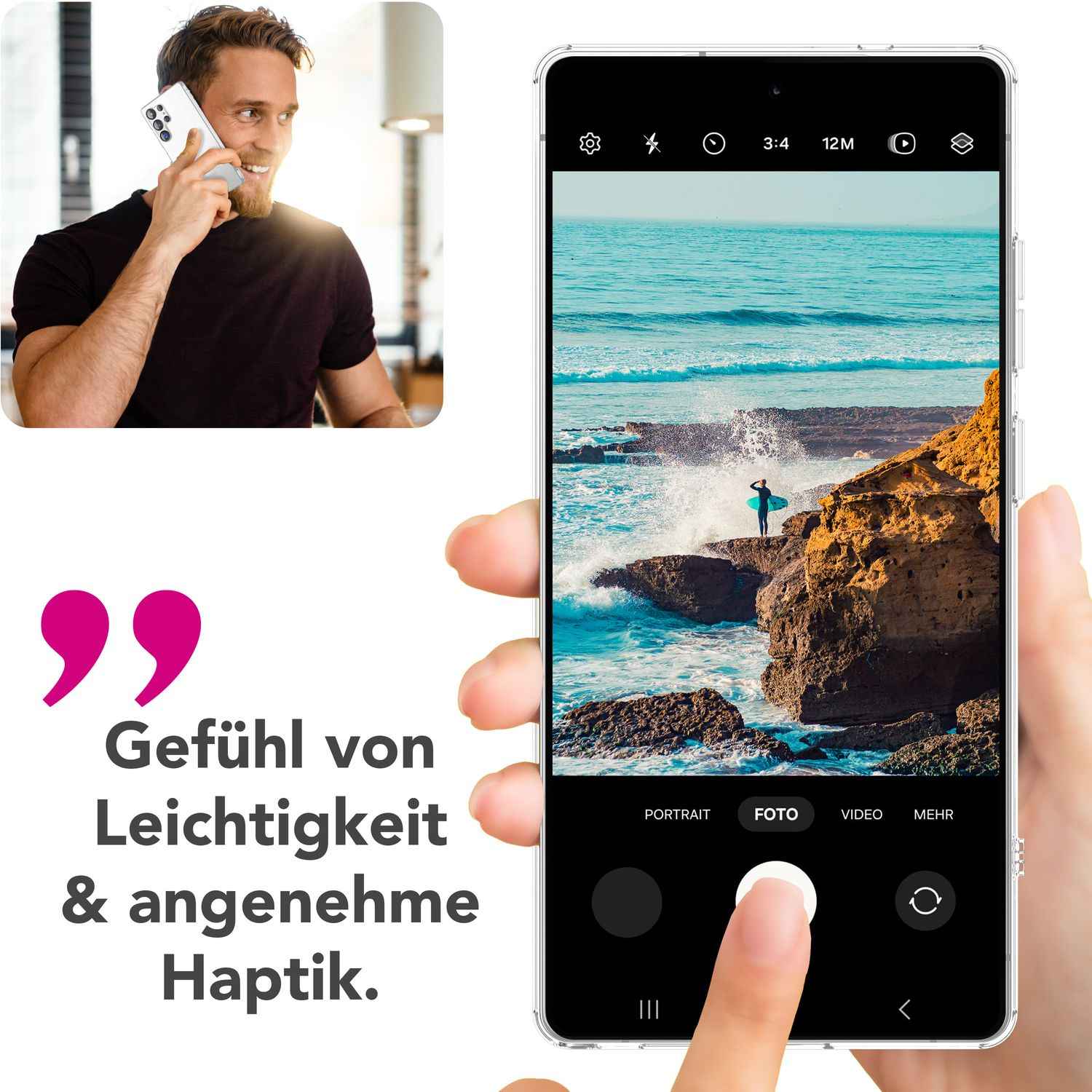 NALIA GLAZE für Samsung Galaxy S25 Ultra Hülle, Klare Strapazierfähige Silikonhülle mit Anti-Gelb Effekt, Transparente Durchscheinende TPU Klarsichthülle, Flexible Schutzhülle