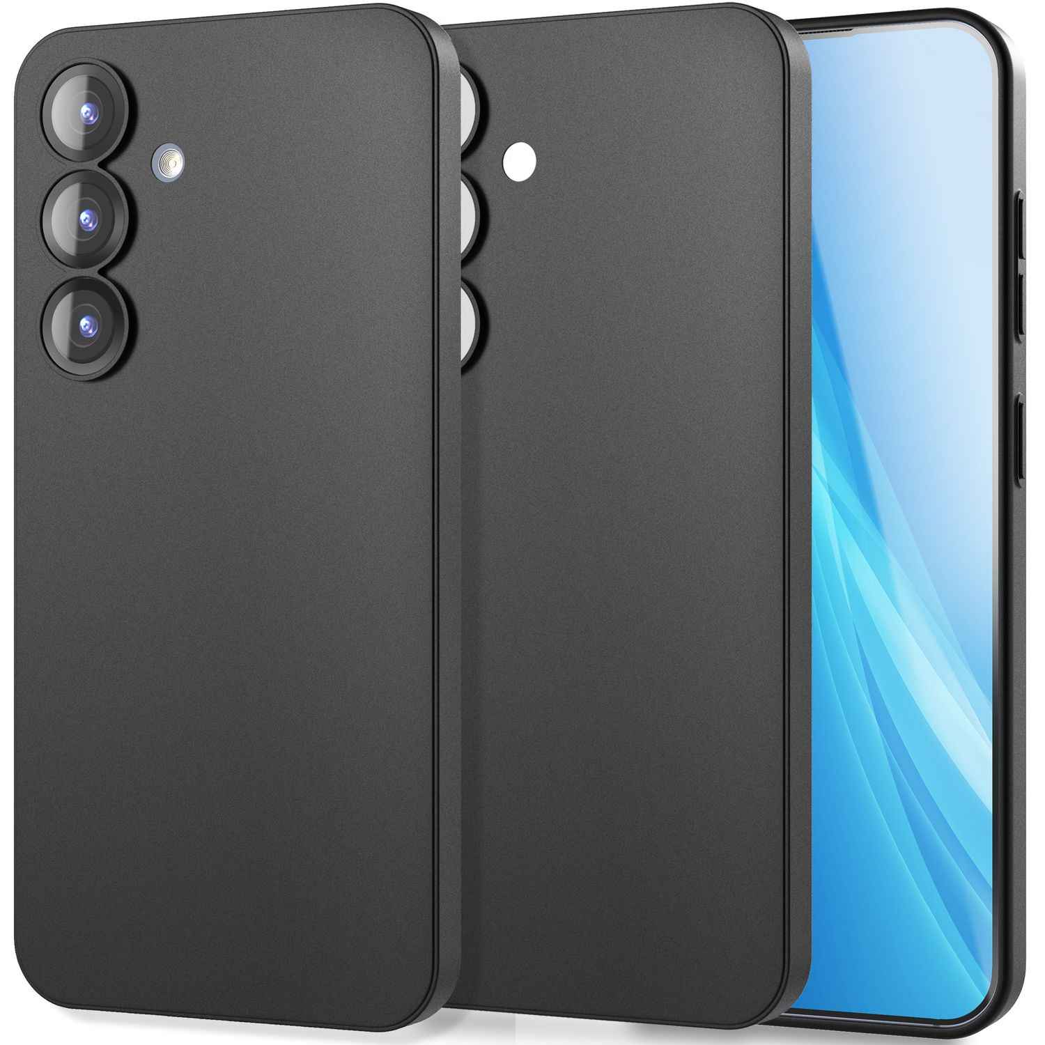 NALIA Phantom für Samsung Galaxy S25 Plus Hülle, Extrem Dünne 0,3mm Schutzhülle, Ultra-Slim Hardcover, Mattierte Handyhülle, Federleicht und Anti-Fingerabdruck
