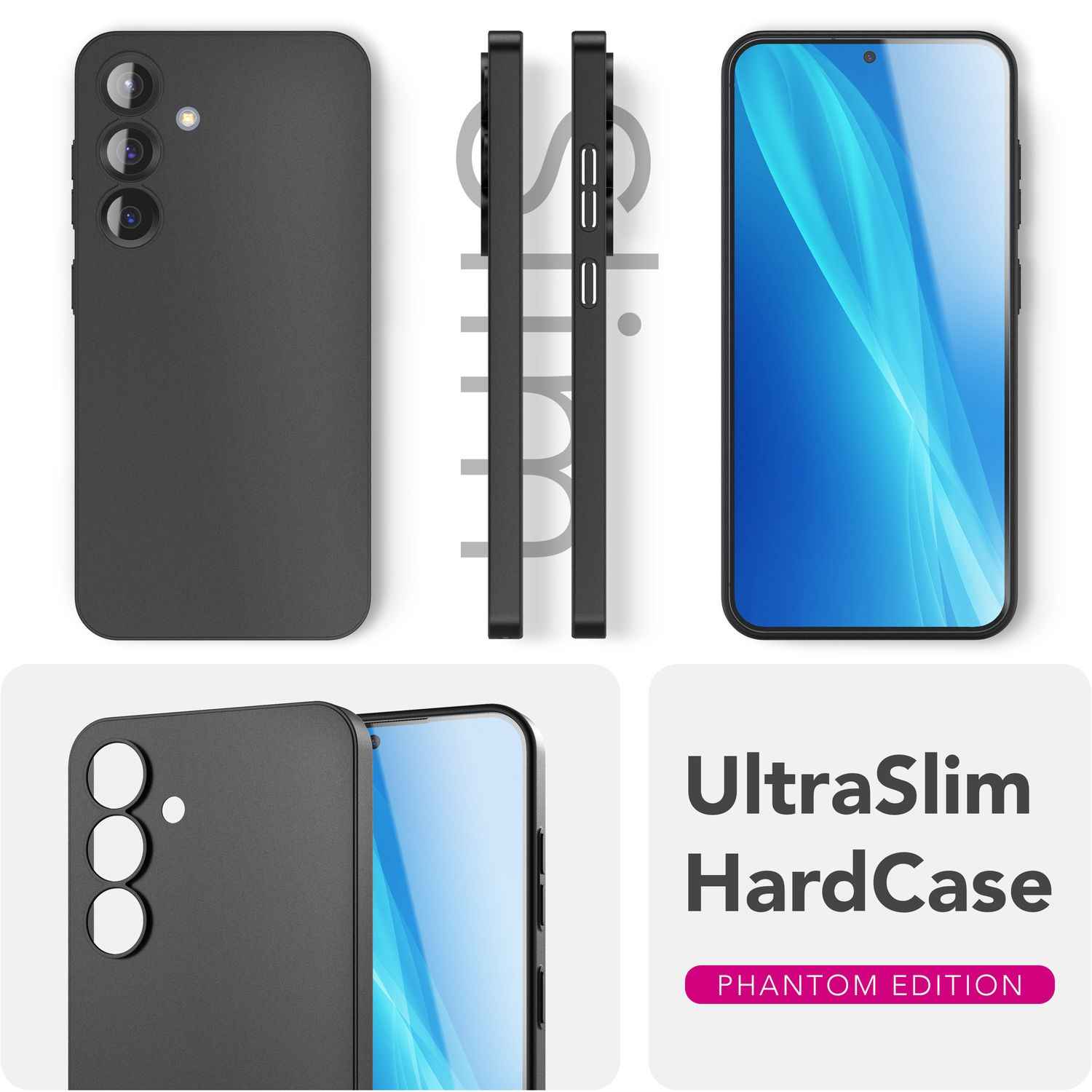 NALIA Phantom für Samsung Galaxy S25 Plus Hülle, Extrem Dünne 0,3mm Schutzhülle, Ultra-Slim Hardcover, Mattierte Handyhülle, Federleicht und Anti-Fingerabdruck