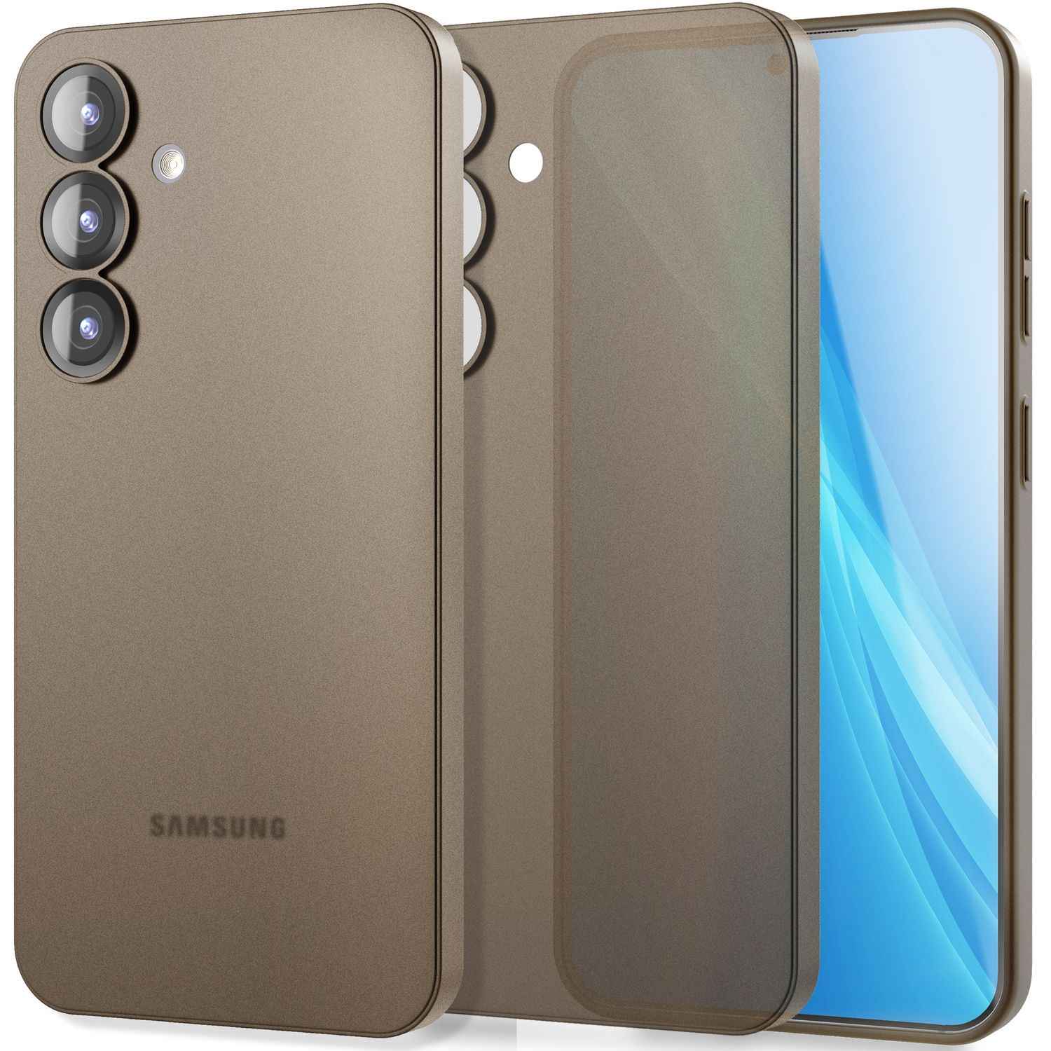 NALIA Phantom für Samsung Galaxy S25 Plus Hülle, Extrem Dünne 0,3mm Schutzhülle, Ultra-Slim Hardcover, Mattierte Handyhülle, Federleicht und Anti-Fingerabdruck