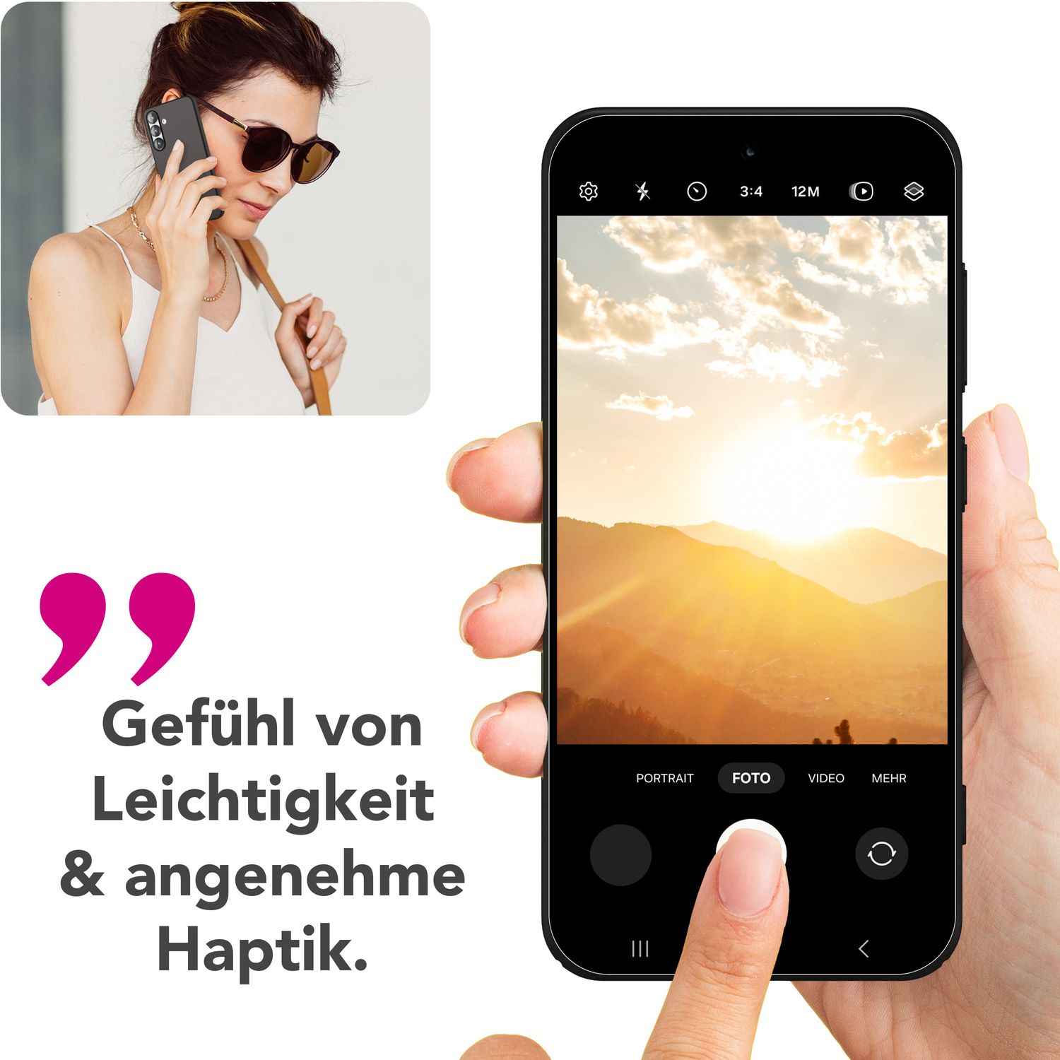 NALIA PureFit für Samsung Galaxy S25 Hülle, Ultradünnes 0,5mm Hardcase im schlanken Design, Mattierte Elegante Leichte Schutzhülle, Ultra Slim Anti-Fingerprint Etui