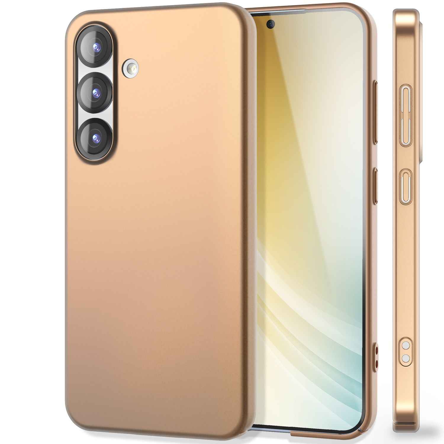 NALIA PureFit für Samsung Galaxy S25 Hülle, Ultradünnes 0,5mm Hardcase im schlanken Design, Mattierte Elegante Leichte Schutzhülle, Ultra Slim Anti-Fingerprint Etui