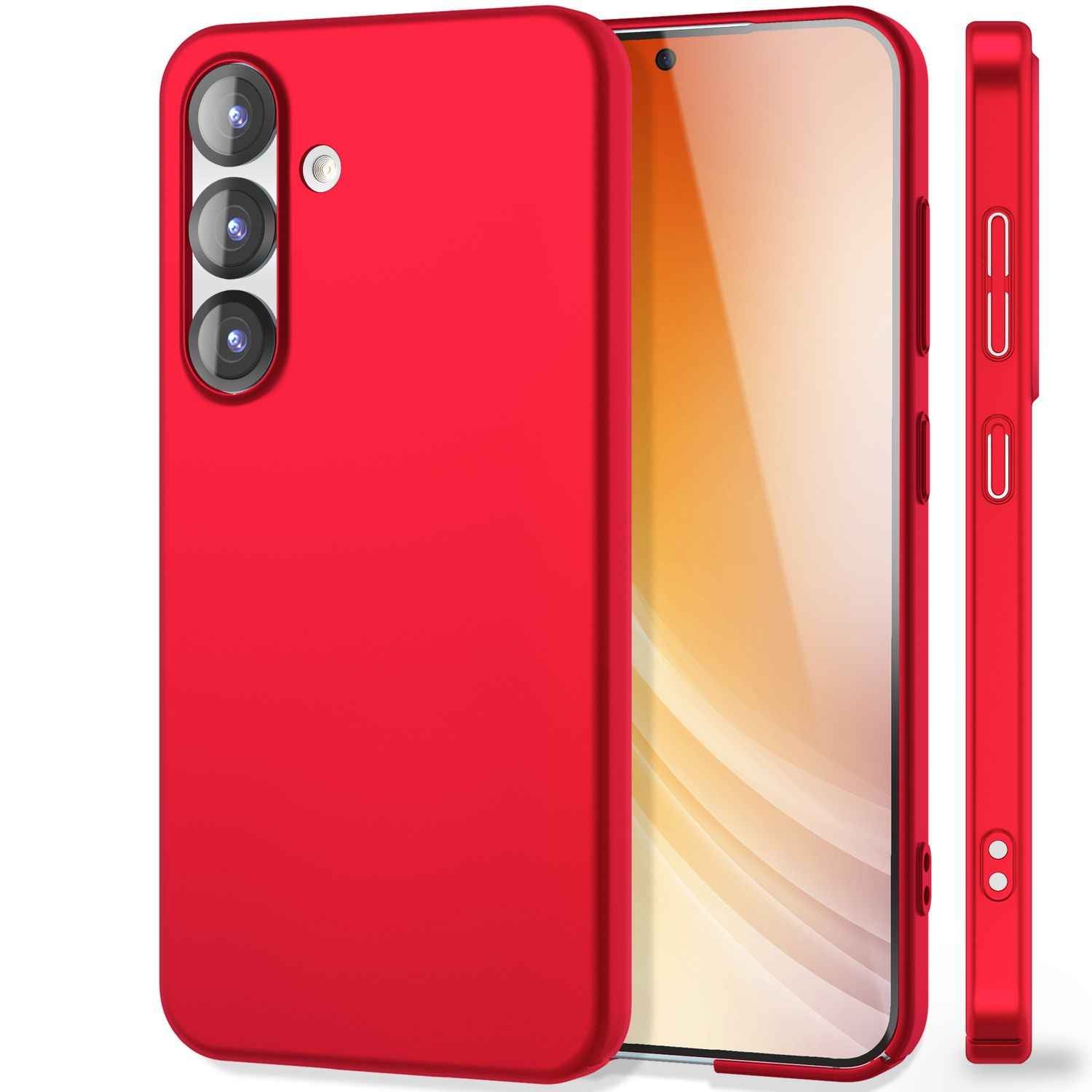 NALIA PureFit für Samsung Galaxy S25 Hülle, Ultradünnes 0,5mm Hardcase im schlanken Design, Mattierte Elegante Leichte Schutzhülle, Ultra Slim Anti-Fingerprint Etui