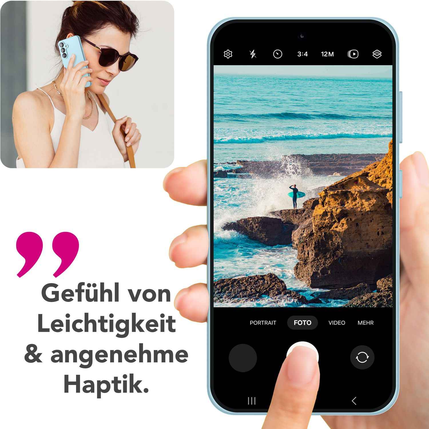 NALIA Phoenix für Samsung Galaxy S25 Hülle, Abwischbare Weiche Schutzhülle aus Flüssigsilikon, Mikrofaser Innenfutter, Rutschfeste Handyhülle, Seidige Silikonhülle