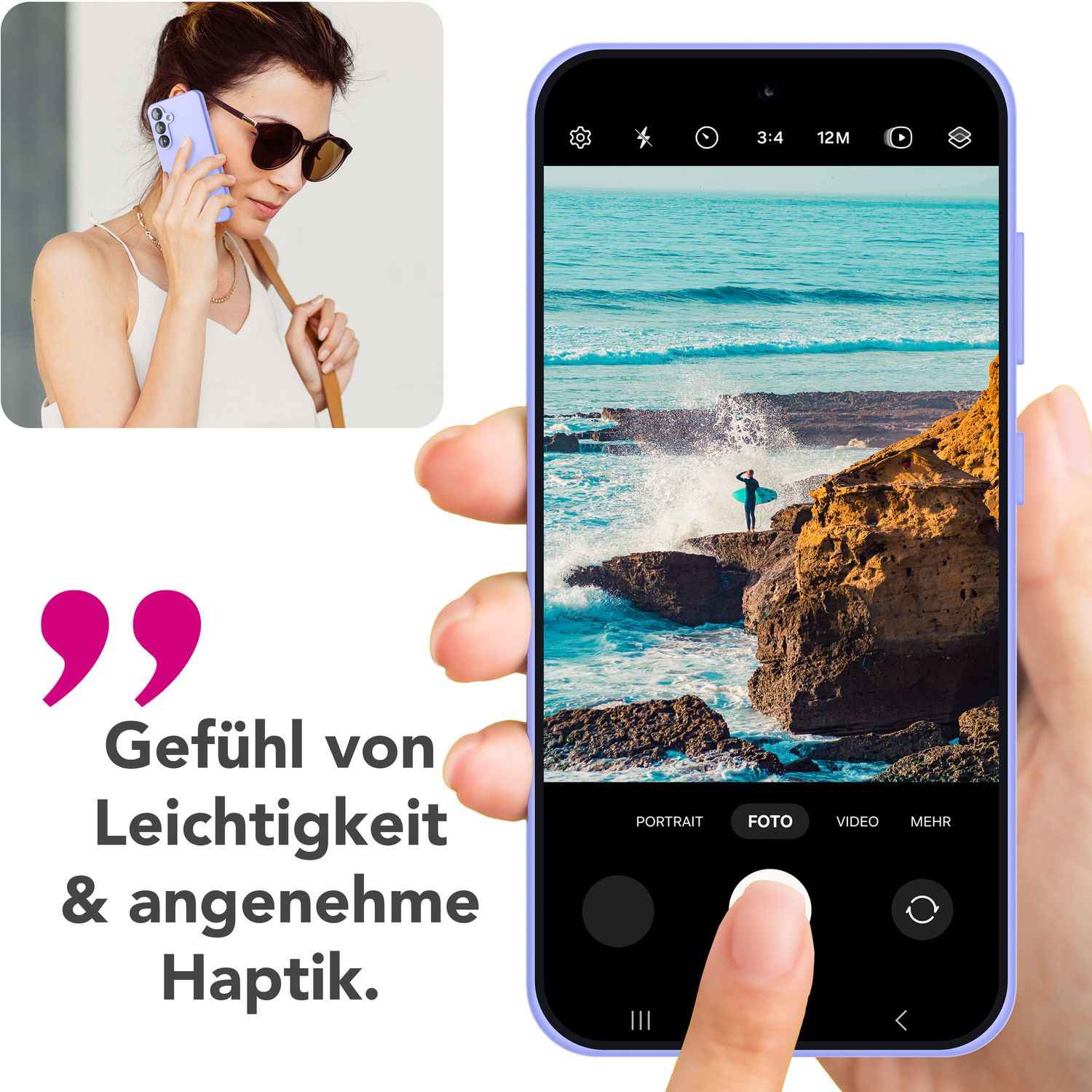 NALIA Phoenix für Samsung Galaxy S25 Hülle, Abwischbare Weiche Schutzhülle aus Flüssigsilikon, Mikrofaser Innenfutter, Rutschfeste Handyhülle, Seidige Silikonhülle