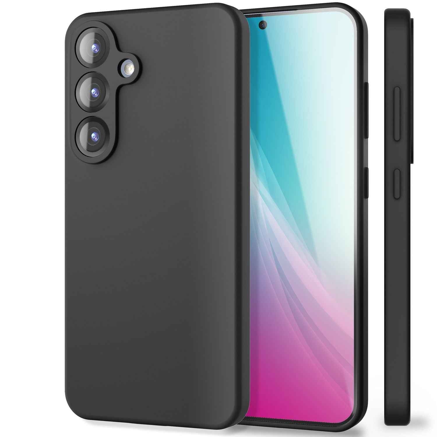 NALIA Phoenix für Samsung Galaxy S25 Plus Hülle, Abwischbare Geschmeidige Flüssigsilikon Handyhülle, Inneres Mikrofaser-Futter, Samtig Weiche Silikon Schutzhülle
