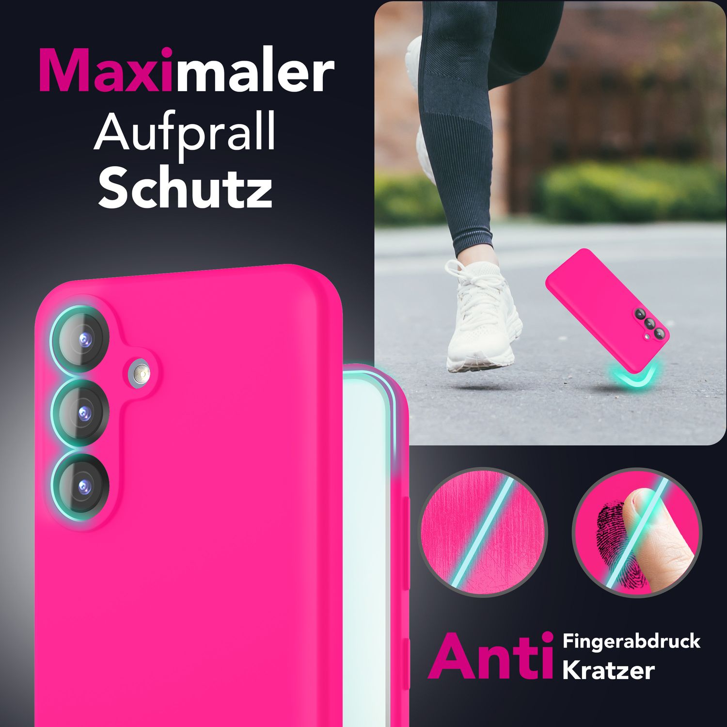 Silikonhülle für Samsung Galaxy S25 Plus Flüssigsilikon abwischbar