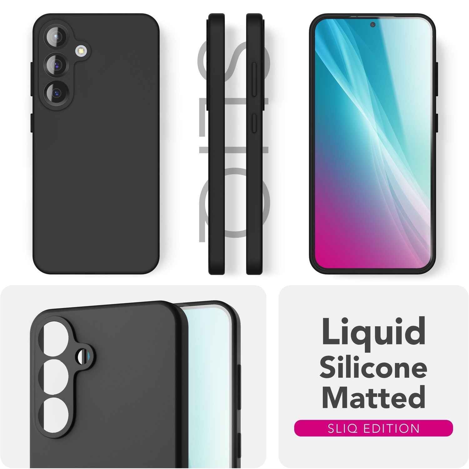 NALIA Phoenix für Samsung Galaxy S25 Plus Hülle, Abwischbare Geschmeidige Flüssigsilikon Handyhülle, Inneres Mikrofaser-Futter, Samtig Weiche Silikon Schutzhülle