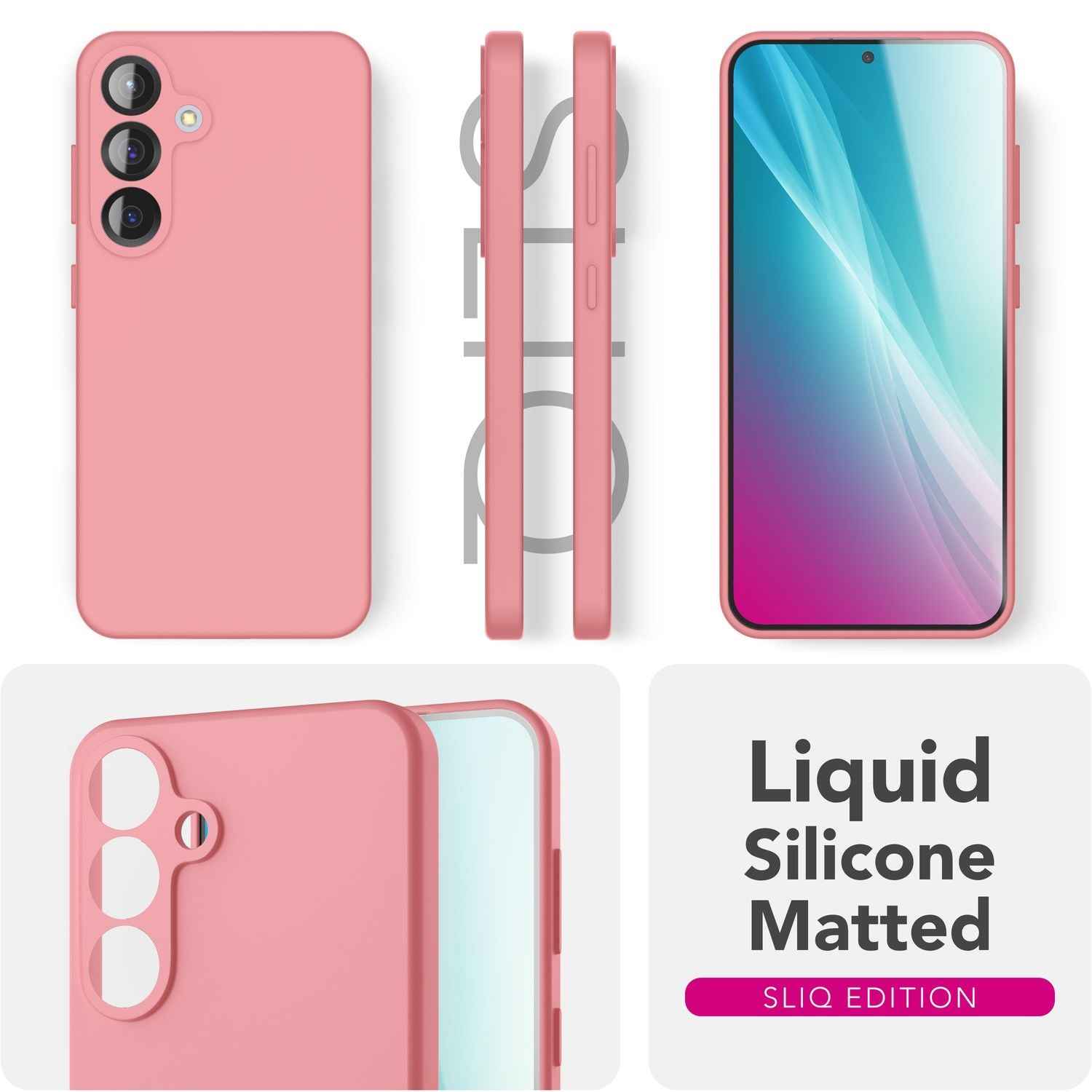 NALIA Phoenix für Samsung Galaxy S25 Plus Hülle, Abwischbare Geschmeidige Flüssigsilikon Handyhülle, Inneres Mikrofaser-Futter, Samtig Weiche Silikon Schutzhülle