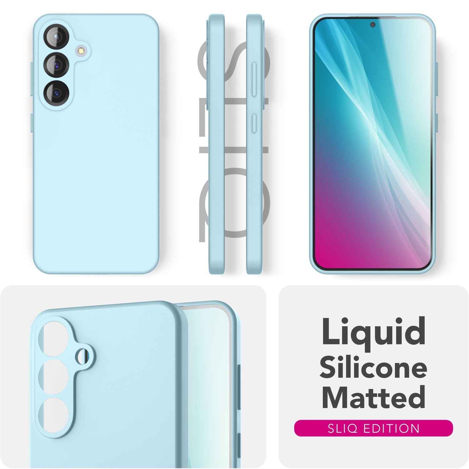 NALIA Phoenix für Samsung Galaxy S25 Plus Hülle, Abwischbare Geschmeidige Flüssigsilikon Handyhülle, Inneres Mikrofaser-Futter, Samtig Weiche Silikon Schutzhülle